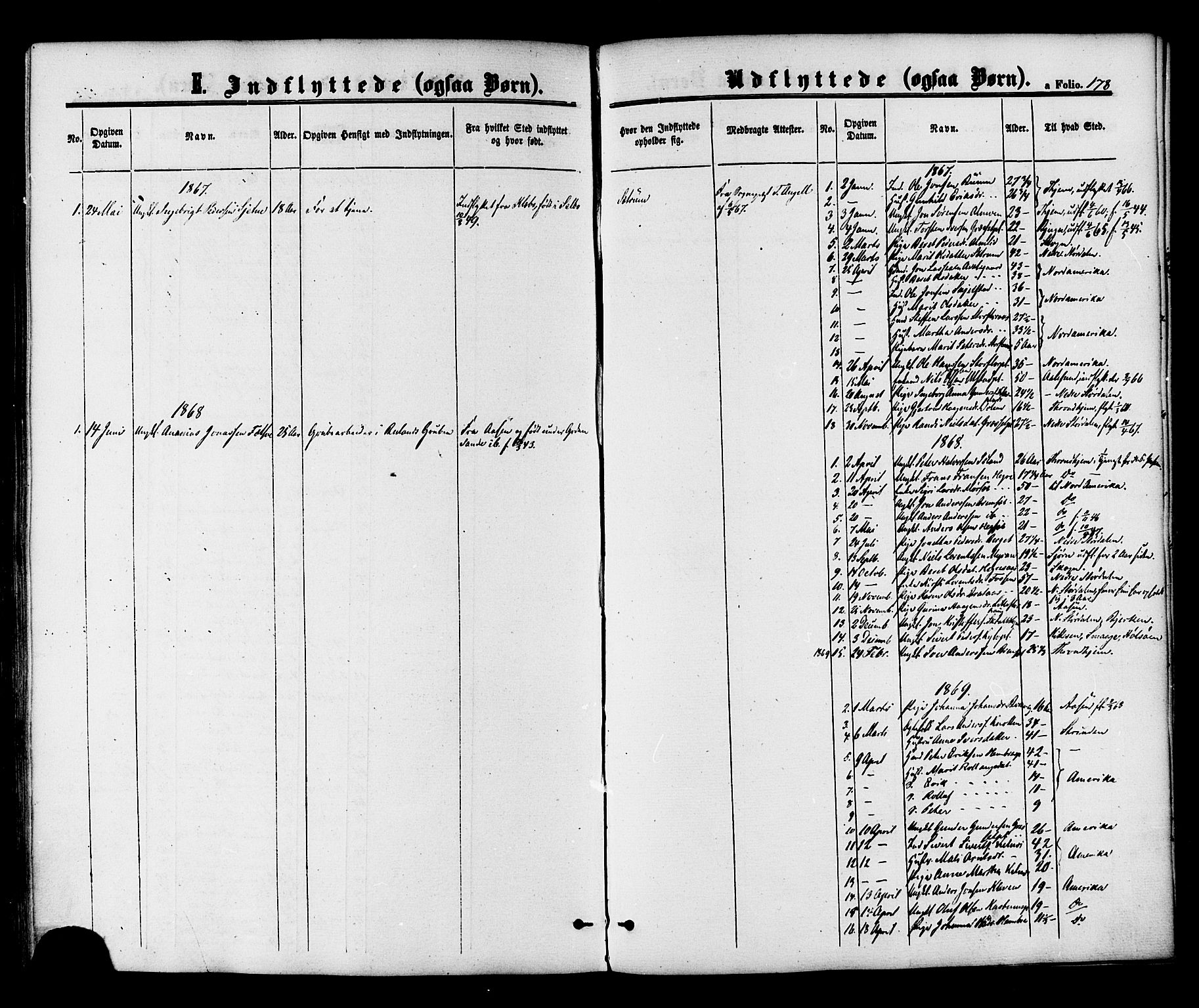 Ministerialprotokoller, klokkerbøker og fødselsregistre - Nord-Trøndelag, SAT/A-1458/703/L0029: Parish register (official) no. 703A02, 1863-1879, p. 178
