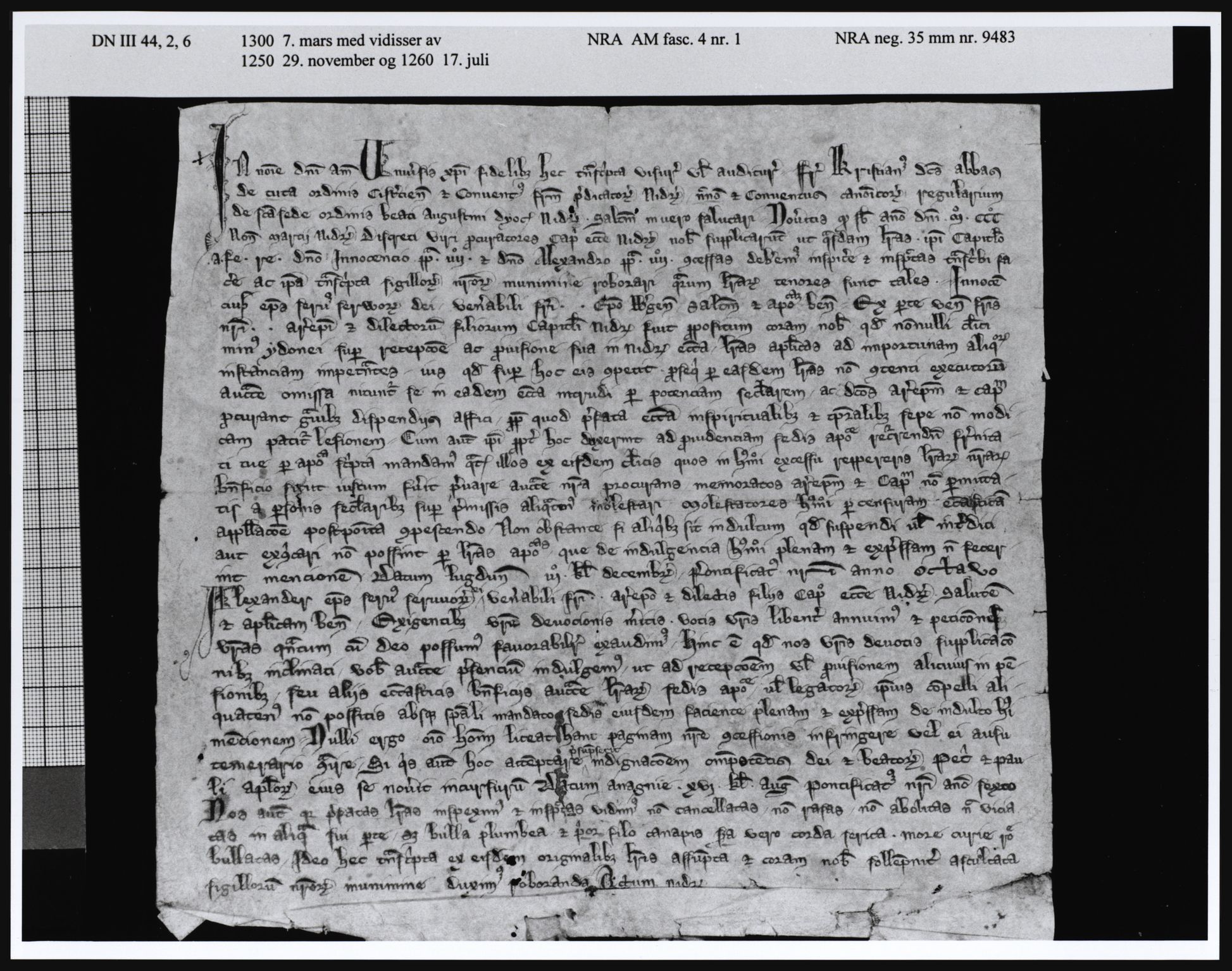 Riksarkivets diplomsamling, AV/RA-EA-5965/F05/L0011: NRA AM fasc. 4 nr. 1-2b, 1265-1307, p. 4