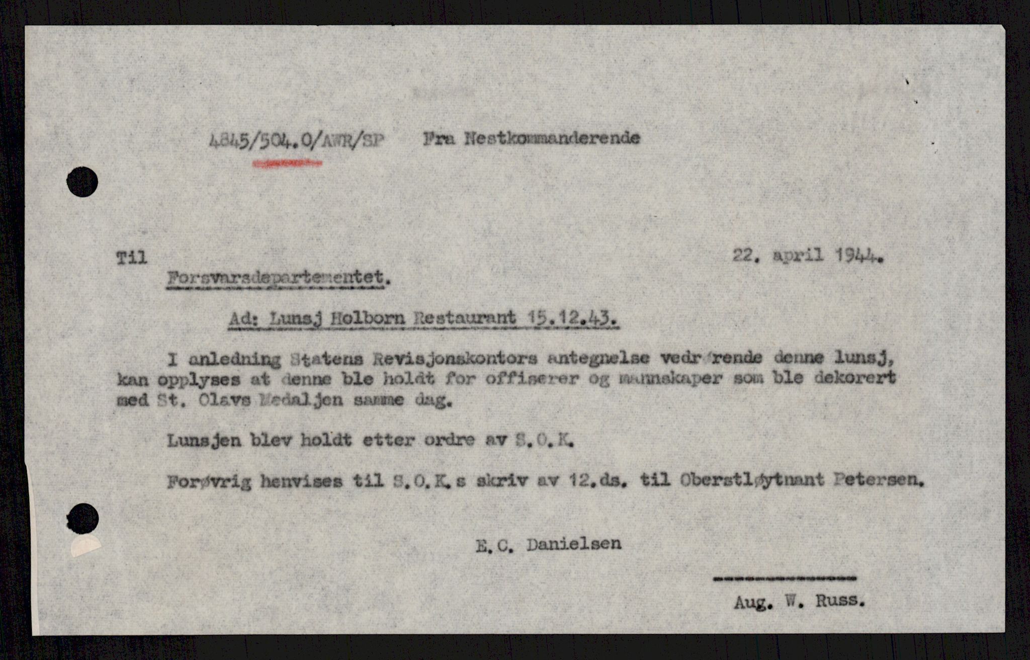 Forsvaret, Sjøforsvarets overkommando, AV/RA-RAFA-2035/D/Dc/L0305: --, 1940-1946, p. 37