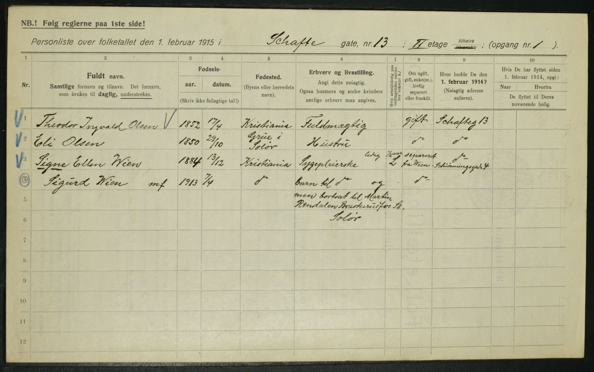 OBA, Municipal Census 1915 for Kristiania, 1915, p. 89058