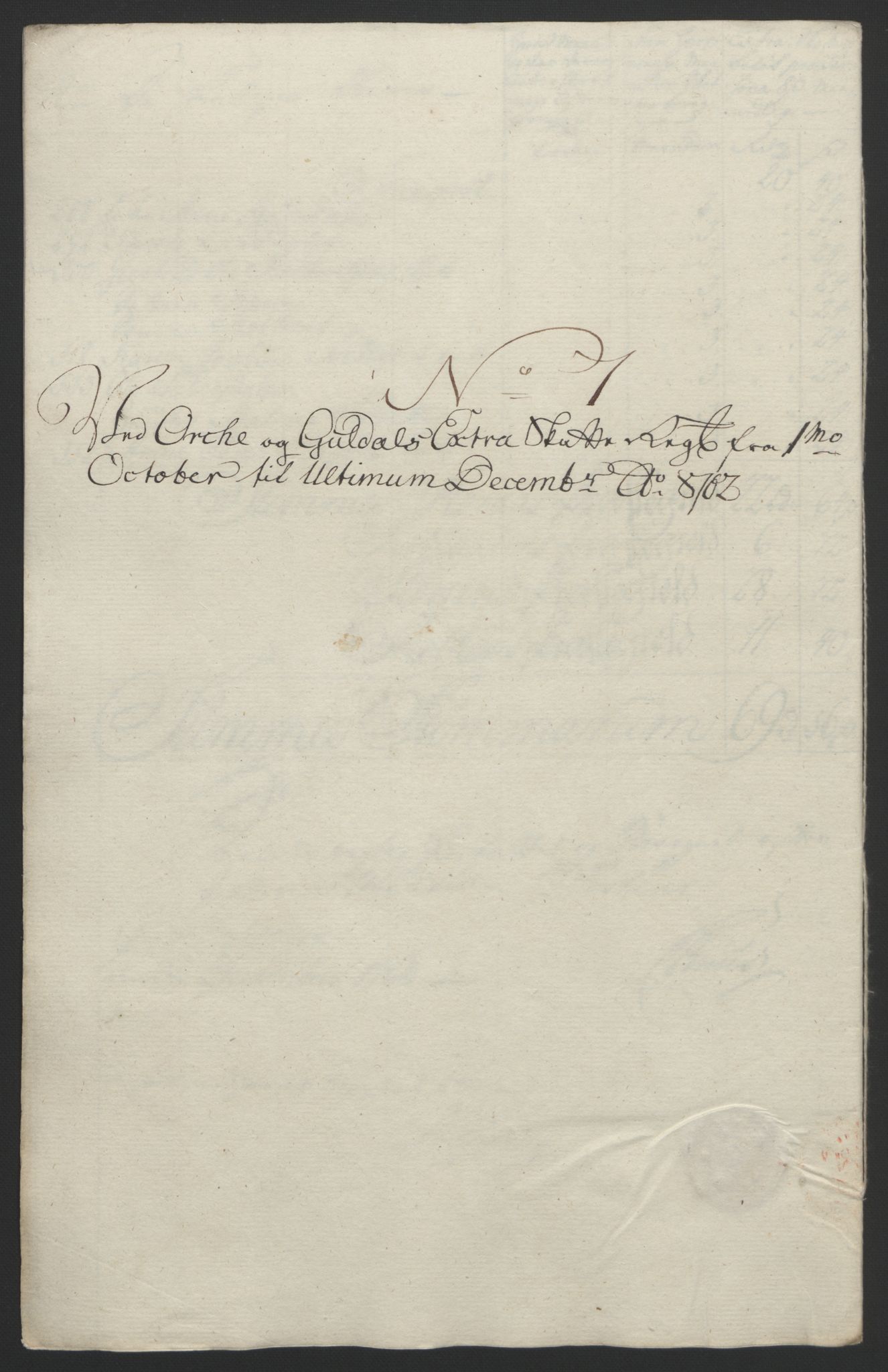 Rentekammeret inntil 1814, Reviderte regnskaper, Fogderegnskap, RA/EA-4092/R60/L4094: Ekstraskatten Orkdal og Gauldal, 1762-1765, p. 76