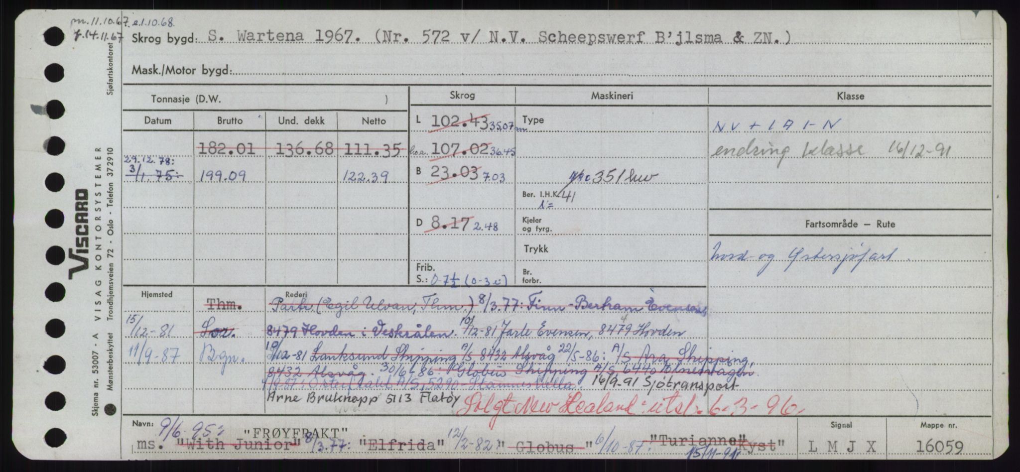 Sjøfartsdirektoratet med forløpere, Skipsmålingen, AV/RA-S-1627/H/Hd/L0011: Fartøy, Fla-Får, p. 569