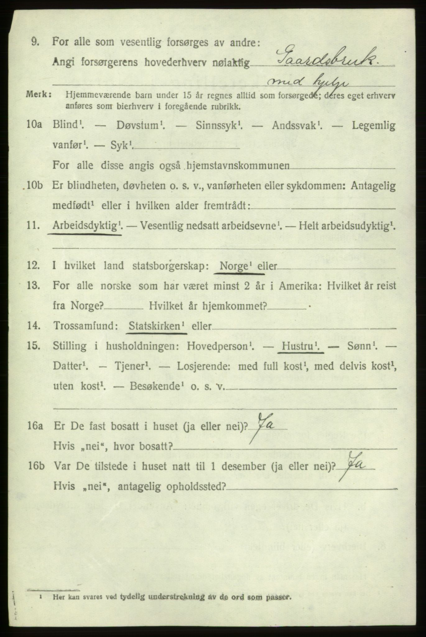 SAB, 1920 census for Fitjar, 1920, p. 3735