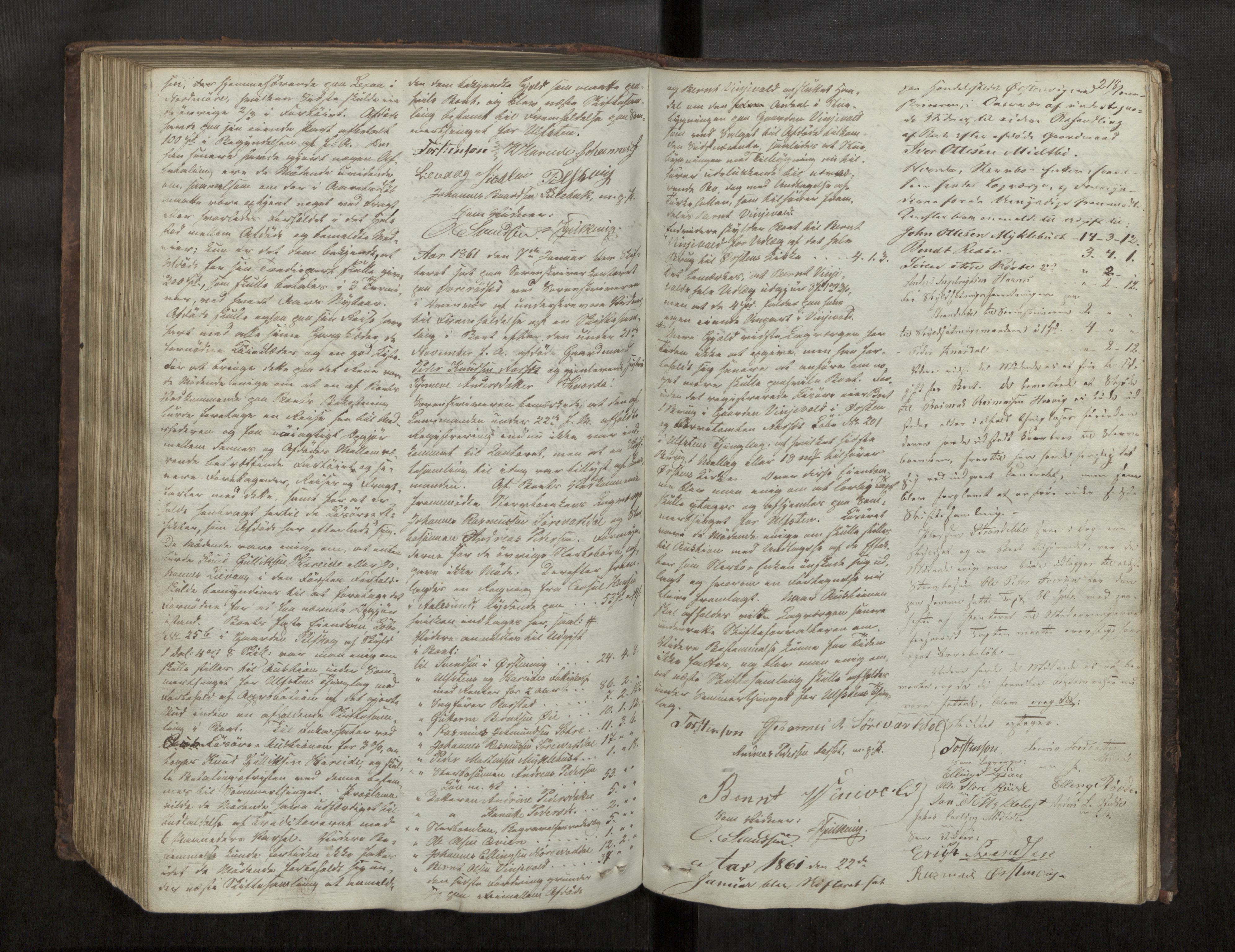 Søre Sunnmøre sorenskriveri, AV/SAT-A-4122/1/3/3B/L0002: Skiftebehandlings- / Skifteforhandlingsprotokollar, 1850-1861, p. 218