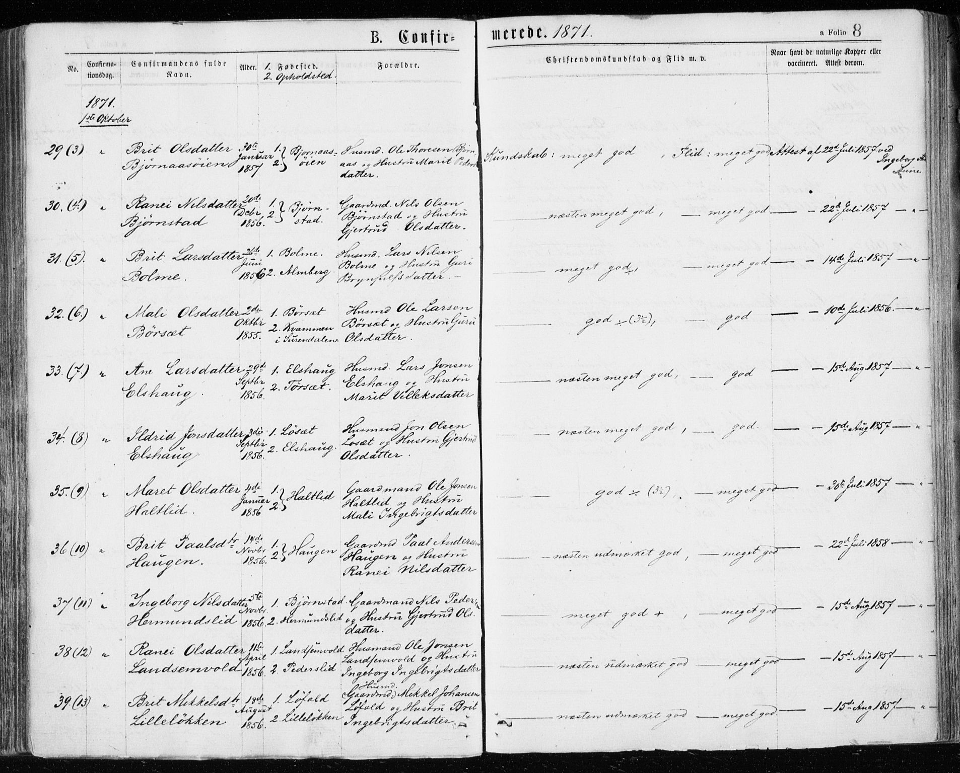 Ministerialprotokoller, klokkerbøker og fødselsregistre - Møre og Romsdal, AV/SAT-A-1454/598/L1067: Parish register (official) no. 598A01, 1858-1871, p. 8