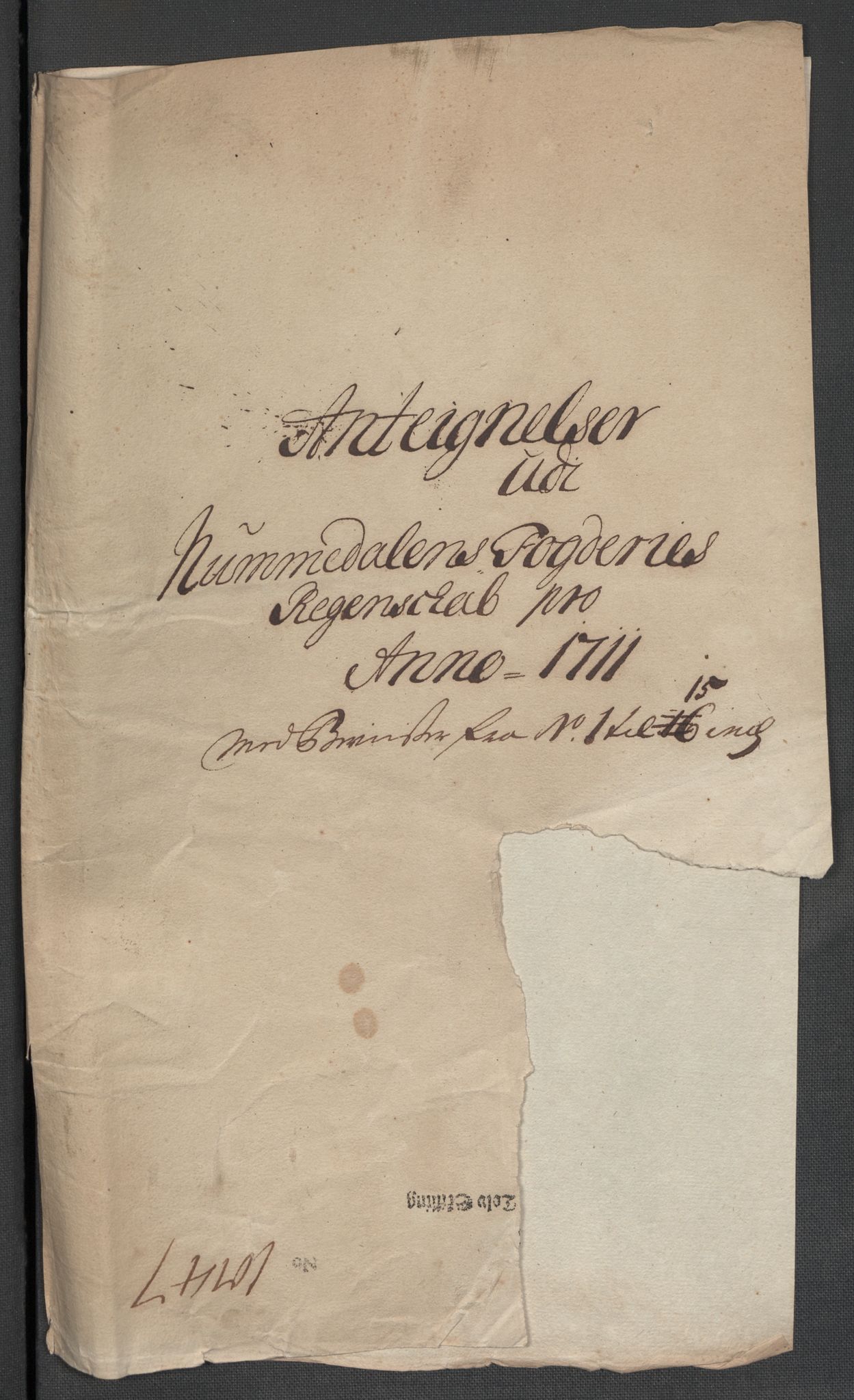 Rentekammeret inntil 1814, Reviderte regnskaper, Fogderegnskap, AV/RA-EA-4092/R64/L4432: Fogderegnskap Namdal, 1711, p. 247