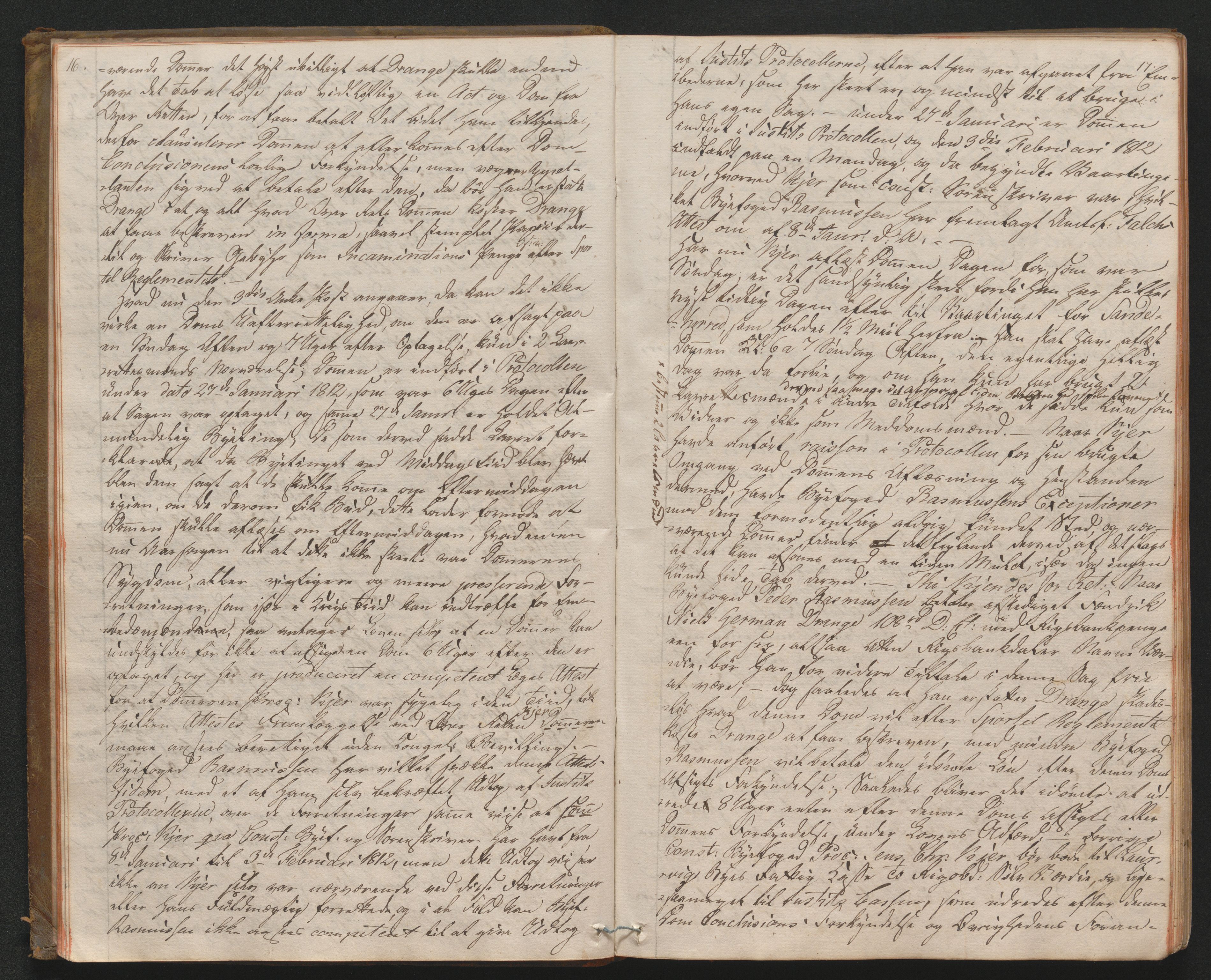 Larvik overbirkerett, AV/SAKO-A-802/F/Fa/L0009: Tingbok, 1813-1821, p. 16-17