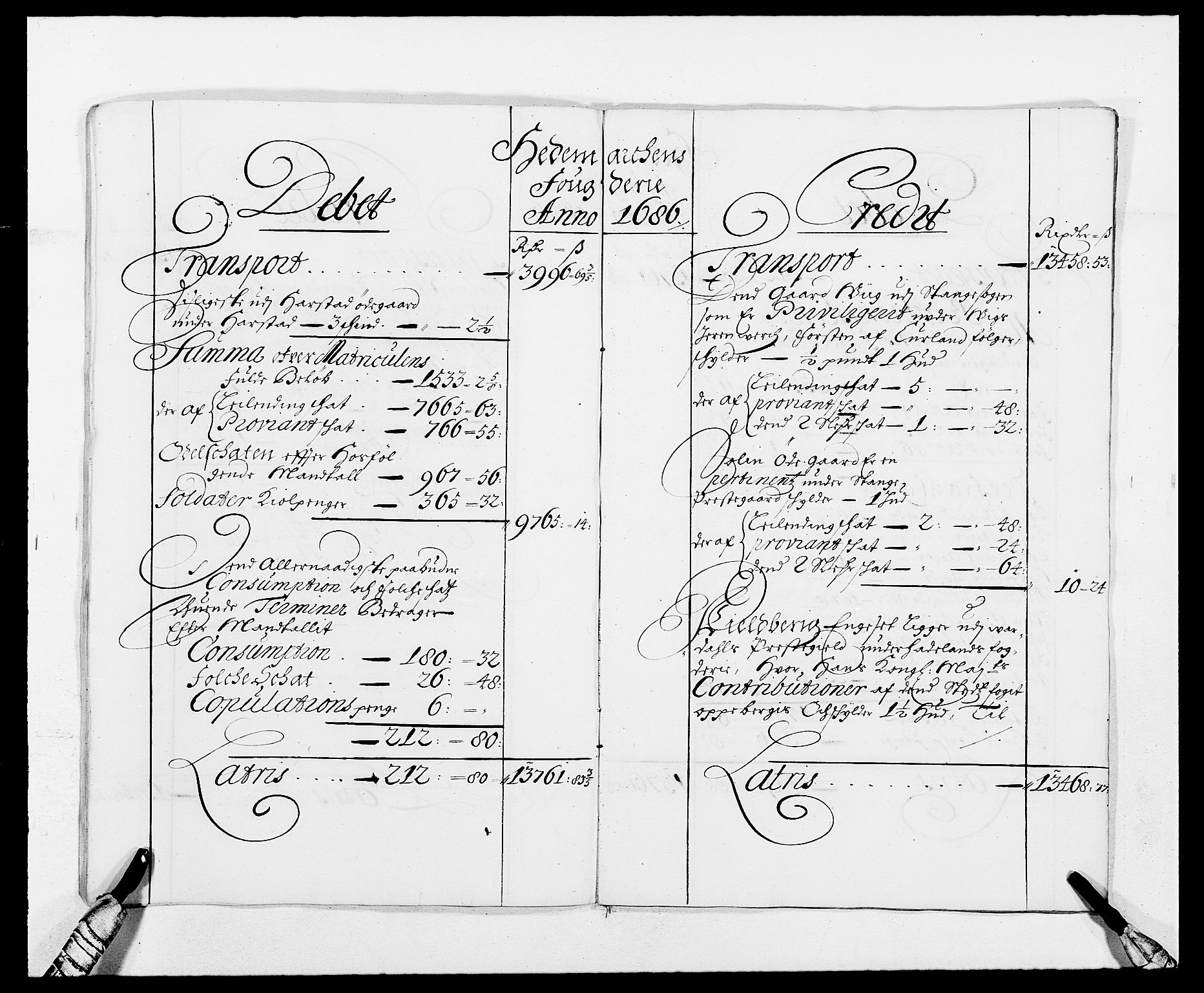 Rentekammeret inntil 1814, Reviderte regnskaper, Fogderegnskap, AV/RA-EA-4092/R16/L1027: Fogderegnskap Hedmark, 1686, p. 8