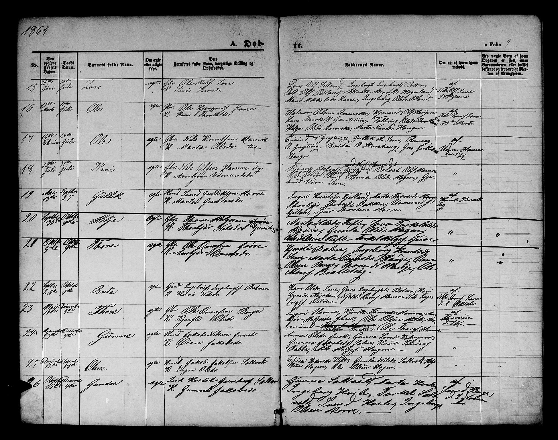 Røldal sokneprestembete, AV/SAB-A-100247: Parish register (copy) no. A 2, 1861-1886, p. 9
