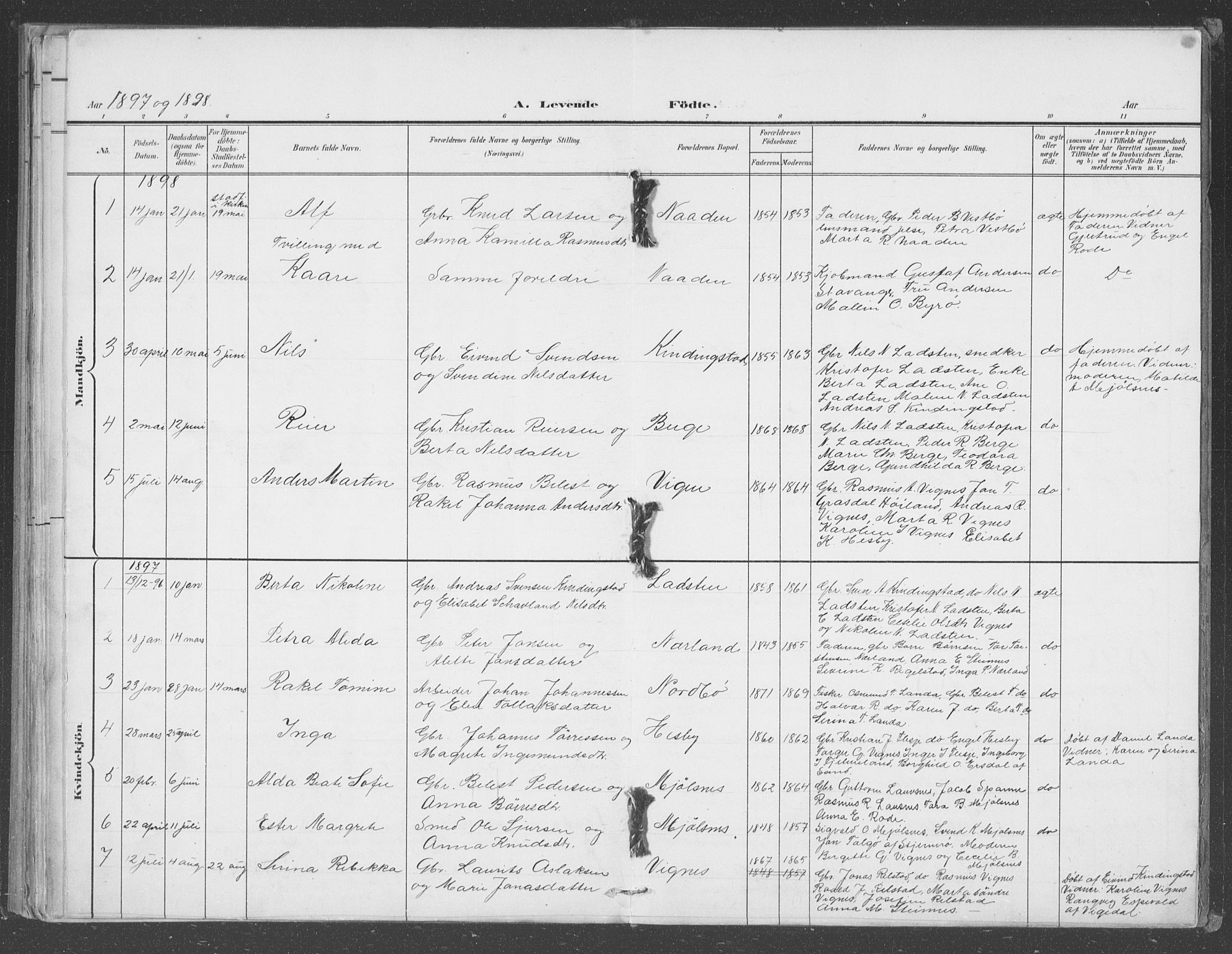 Finnøy sokneprestkontor, AV/SAST-A-101825/H/Ha/Hab/L0003: Parish register (copy) no. B 3, 1879-1899