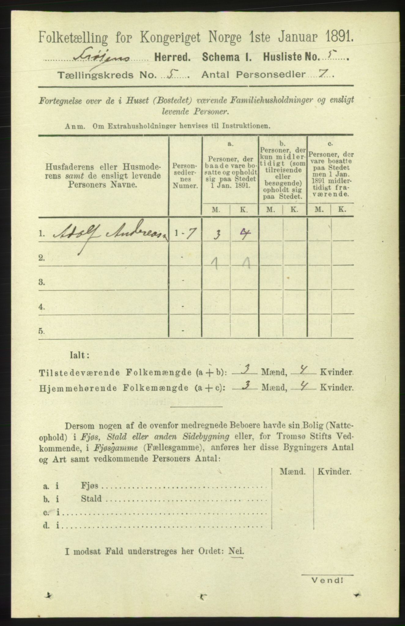 RA, 1891 census for 1619 Frøya, 1891, p. 3242