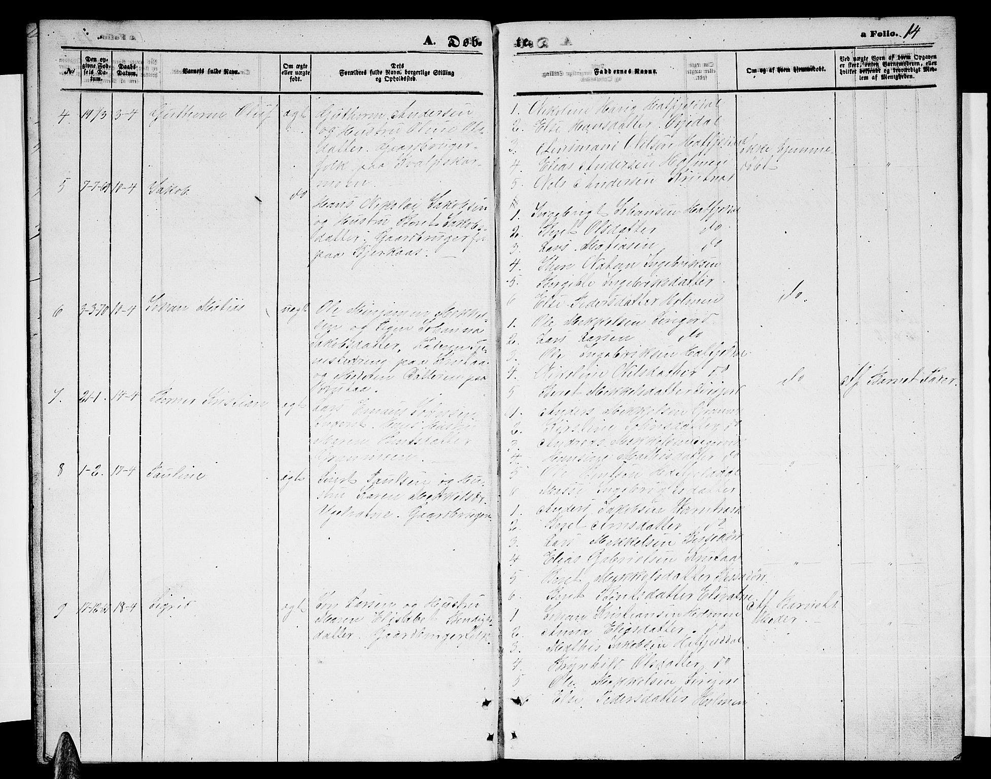 Ministerialprotokoller, klokkerbøker og fødselsregistre - Nordland, AV/SAT-A-1459/823/L0329: Parish register (copy) no. 823C01, 1865-1878, p. 14