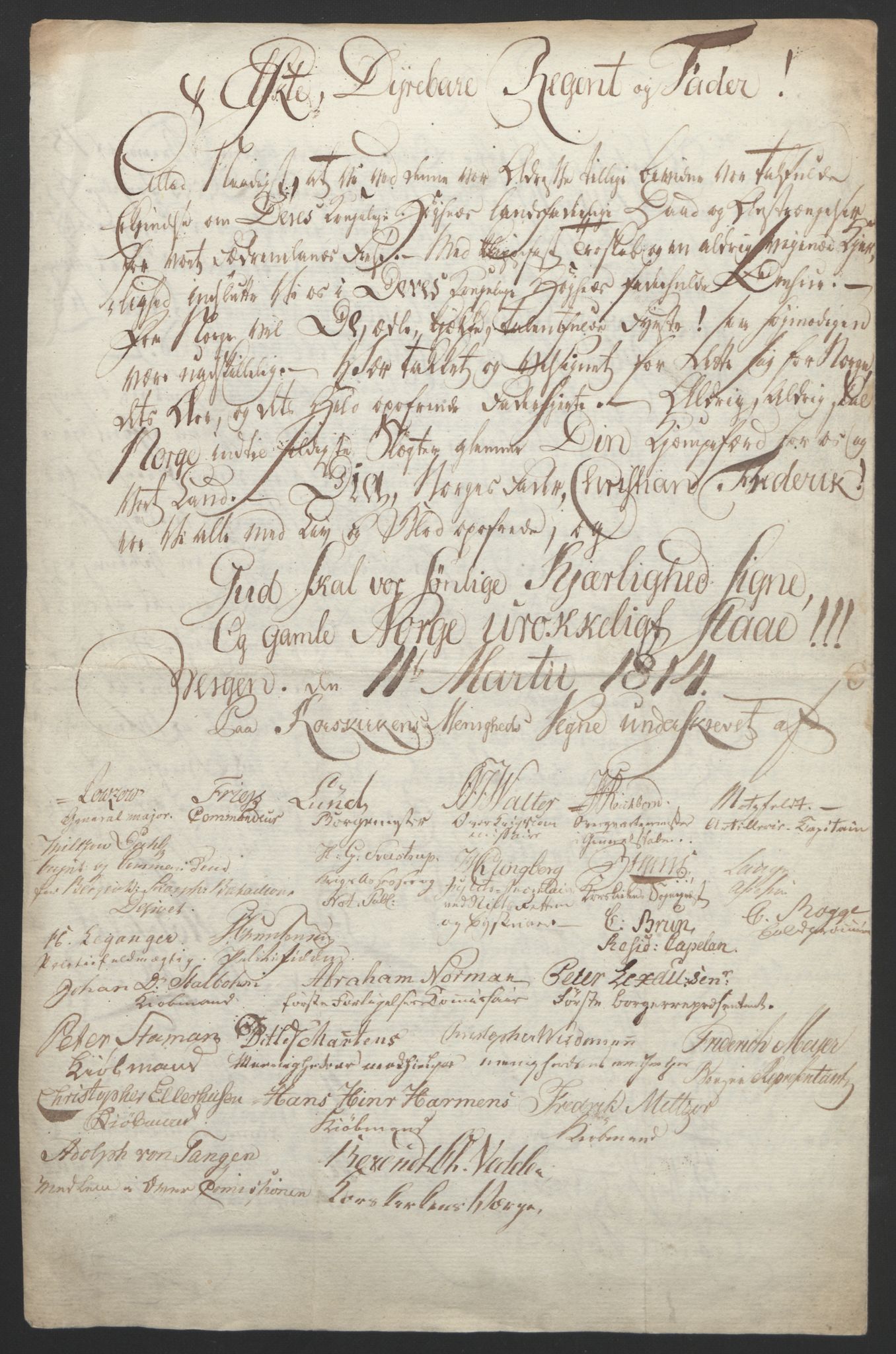 Statsrådssekretariatet, RA/S-1001/D/Db/L0007: Fullmakter for Eidsvollsrepresentantene i 1814. , 1814, p. 56