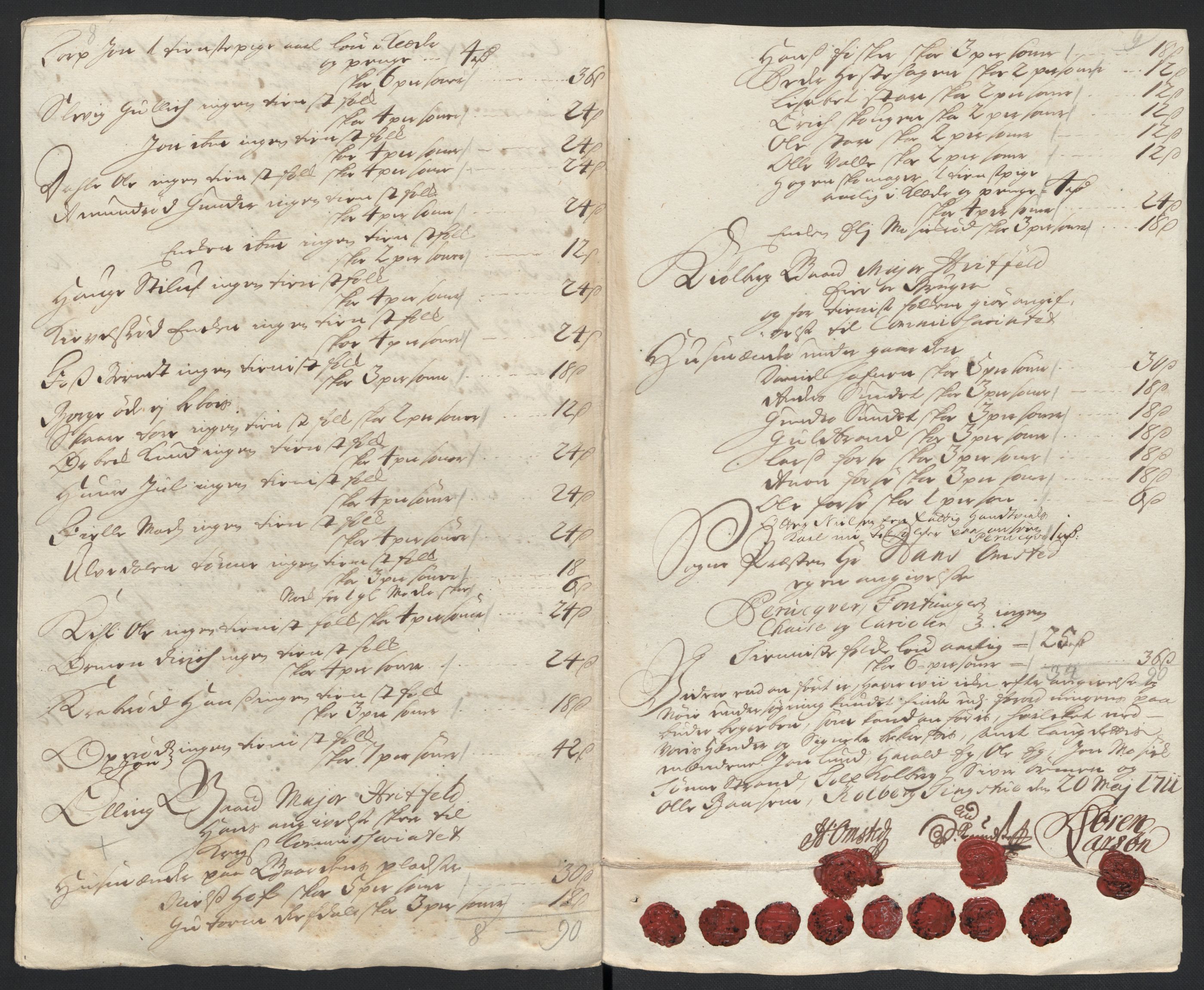 Rentekammeret inntil 1814, Reviderte regnskaper, Fogderegnskap, RA/EA-4092/R04/L0136: Fogderegnskap Moss, Onsøy, Tune, Veme og Åbygge, 1711, p. 365