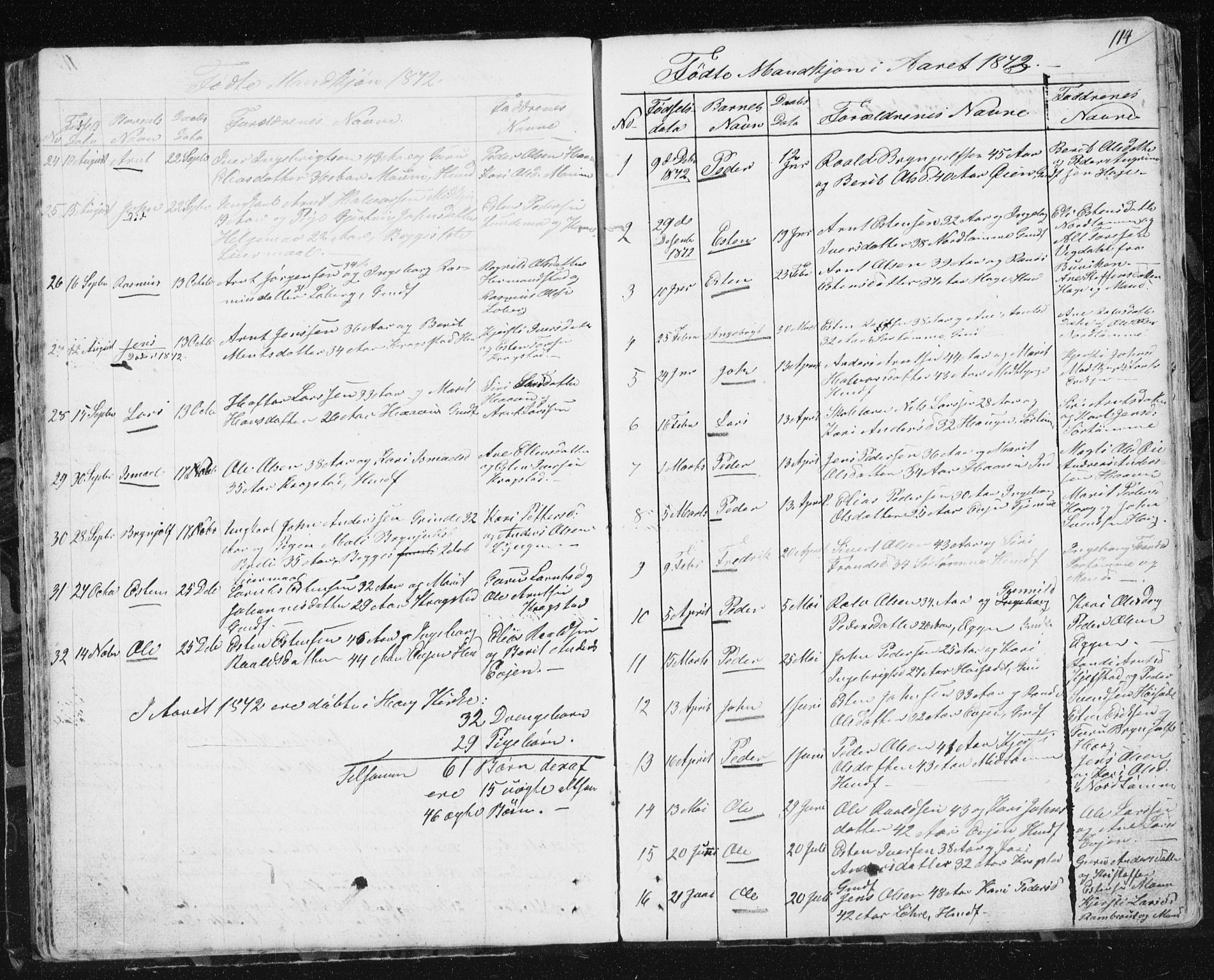 Ministerialprotokoller, klokkerbøker og fødselsregistre - Sør-Trøndelag, SAT/A-1456/692/L1110: Parish register (copy) no. 692C05, 1849-1889, p. 114