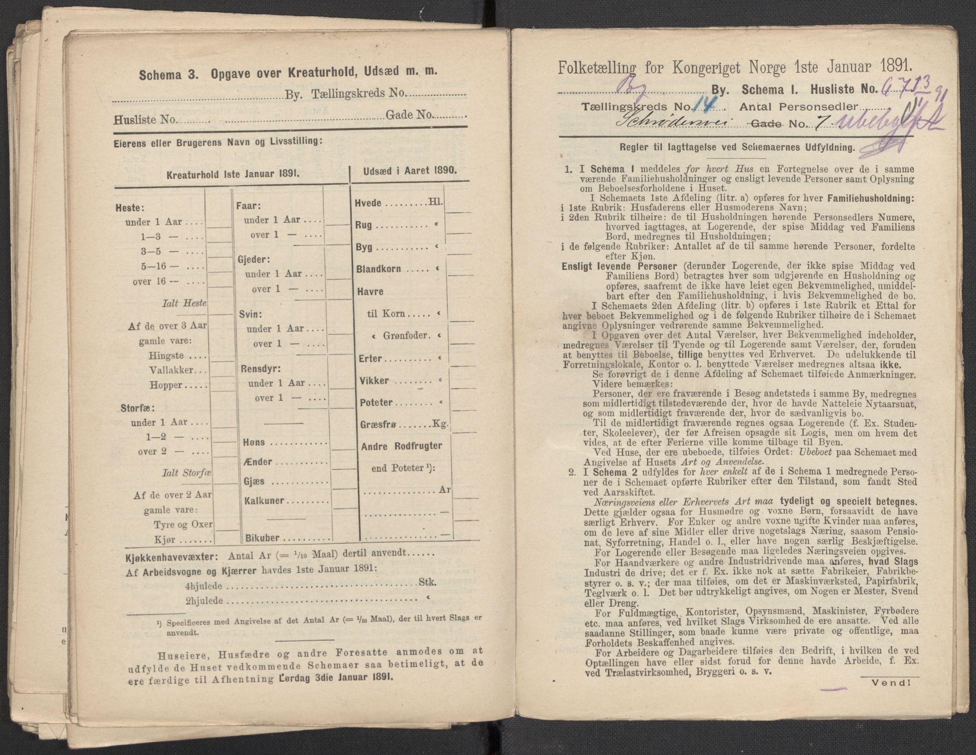 RA, 1891 Census for 1301 Bergen, 1891, p. 2301