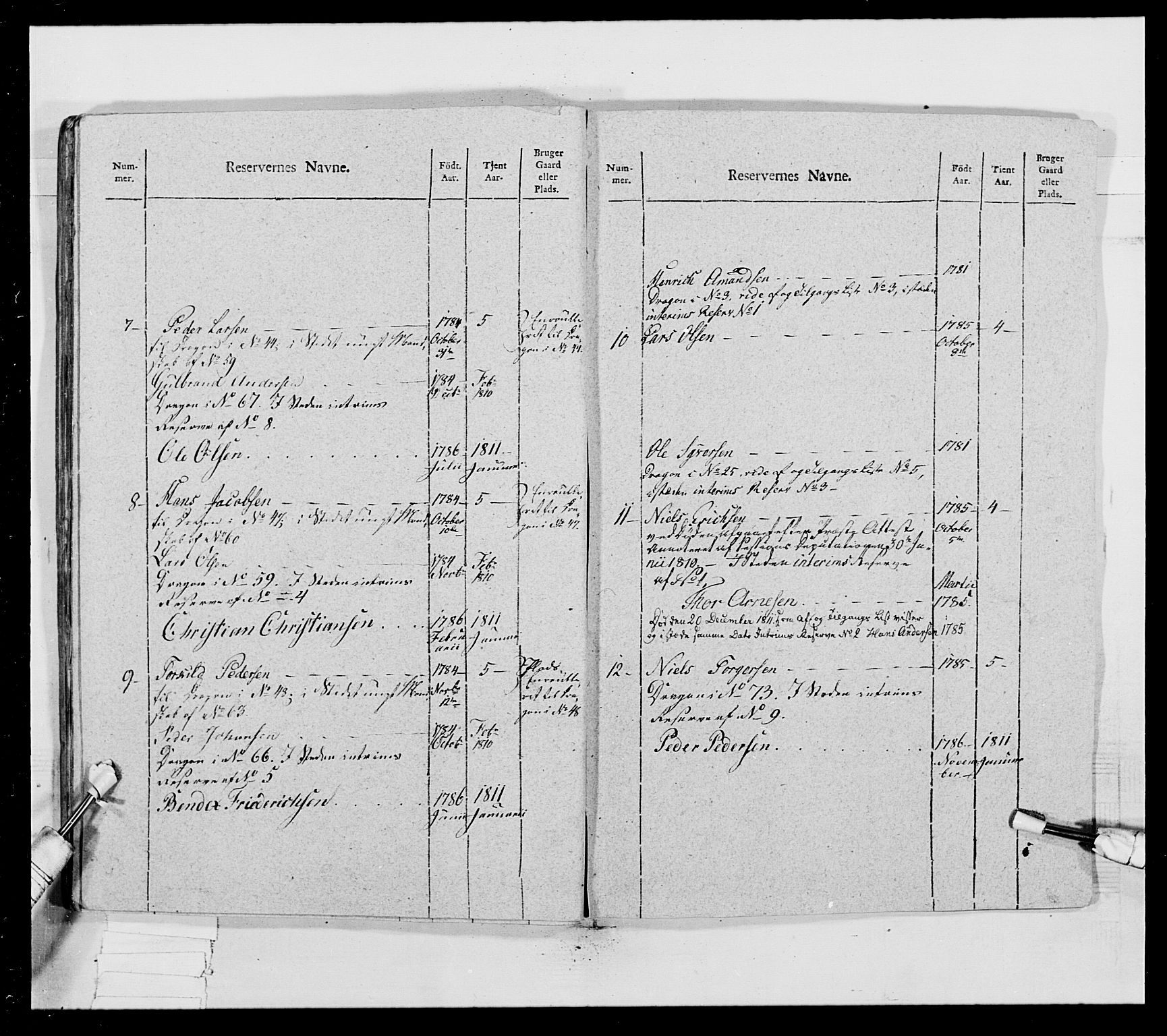 Generalitets- og kommissariatskollegiet, Det kongelige norske kommissariatskollegium, AV/RA-EA-5420/E/Eh/L0018: Opplandske dragonregiment, 1810-1811, p. 306