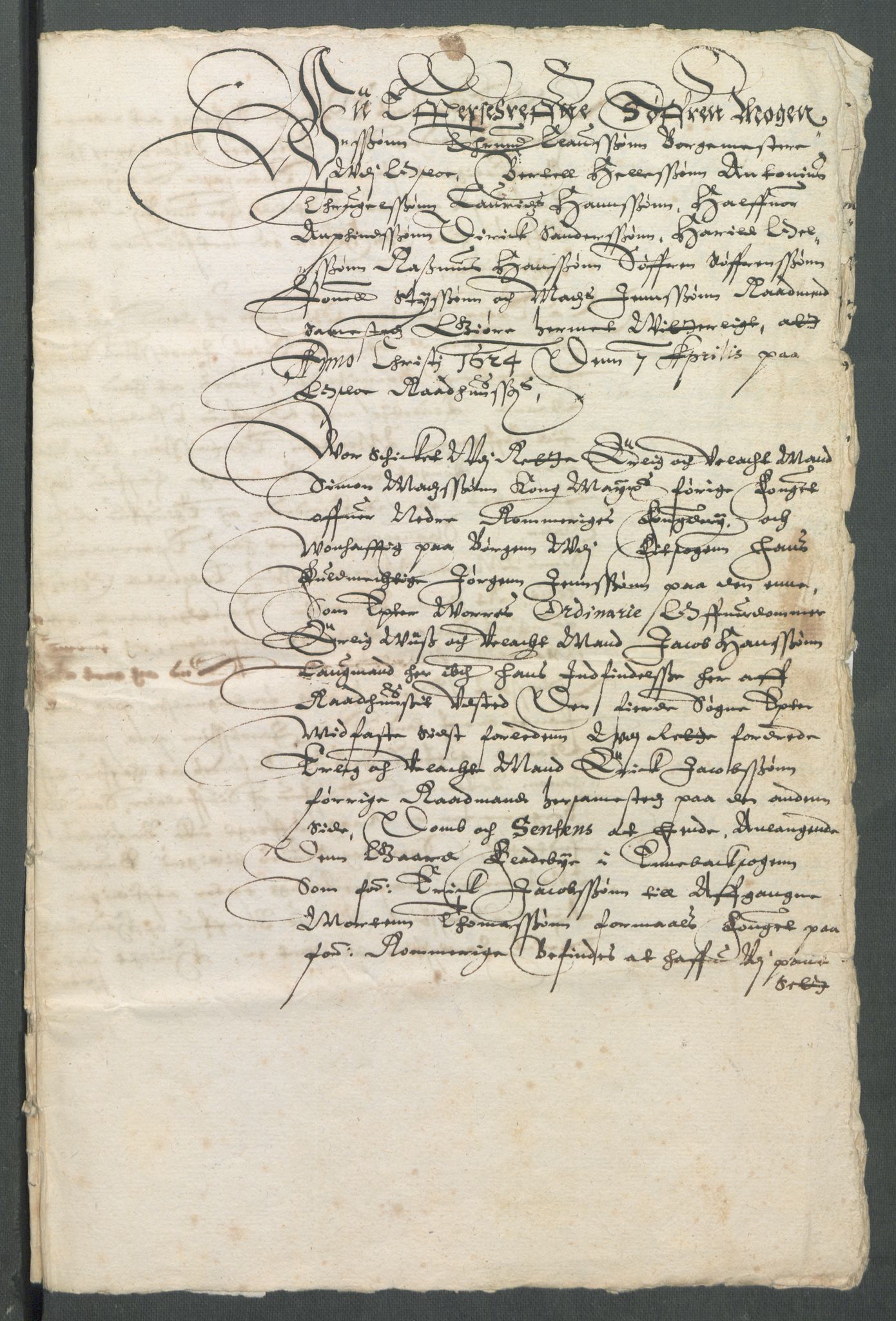 Riksarkivets diplomsamling, RA/EA-5965/F02/L0133: Dokumenter, 1624, p. 36