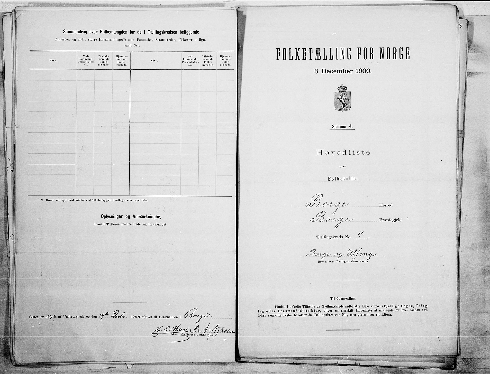 SAO, 1900 census for Borge, 1900, p. 21