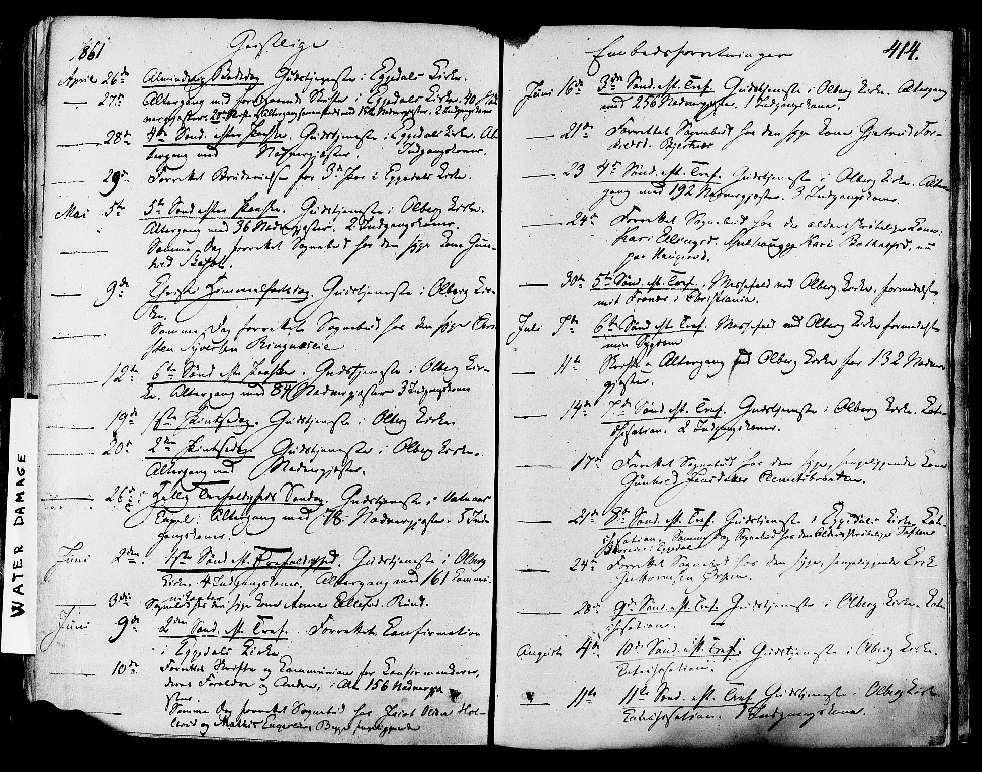 Krødsherad kirkebøker, AV/SAKO-A-19/F/Fa/L0003: Parish register (official) no. 3, 1851-1872, p. 414