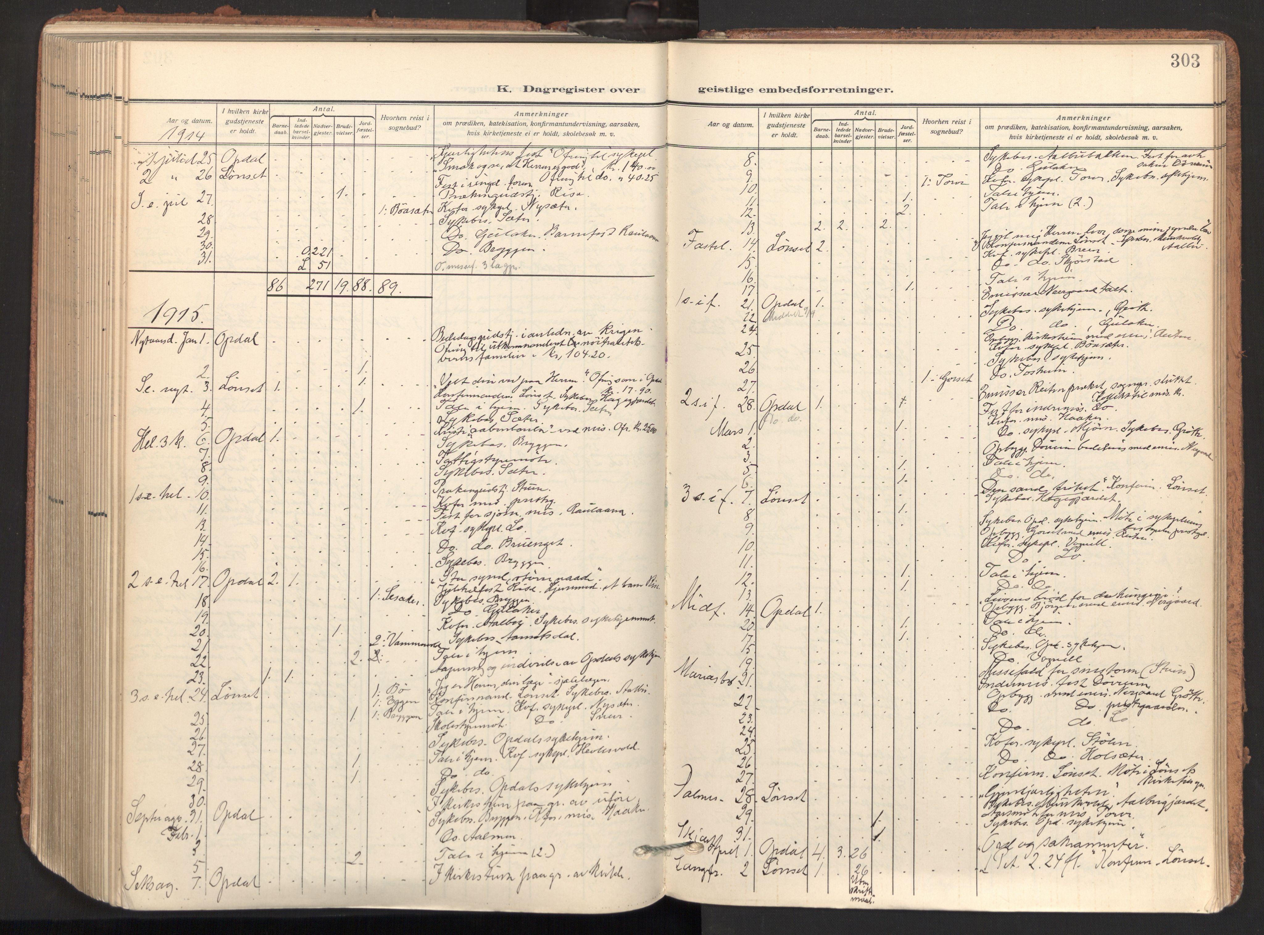 Ministerialprotokoller, klokkerbøker og fødselsregistre - Sør-Trøndelag, AV/SAT-A-1456/678/L0909: Parish register (official) no. 678A17, 1912-1930, p. 303