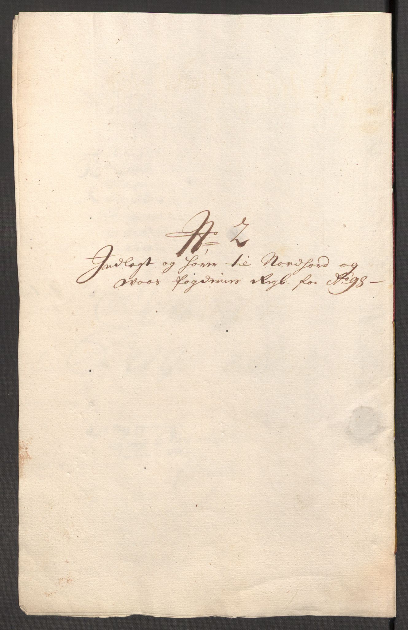 Rentekammeret inntil 1814, Reviderte regnskaper, Fogderegnskap, RA/EA-4092/R51/L3184: Fogderegnskap Nordhordland og Voss, 1698-1699, p. 162