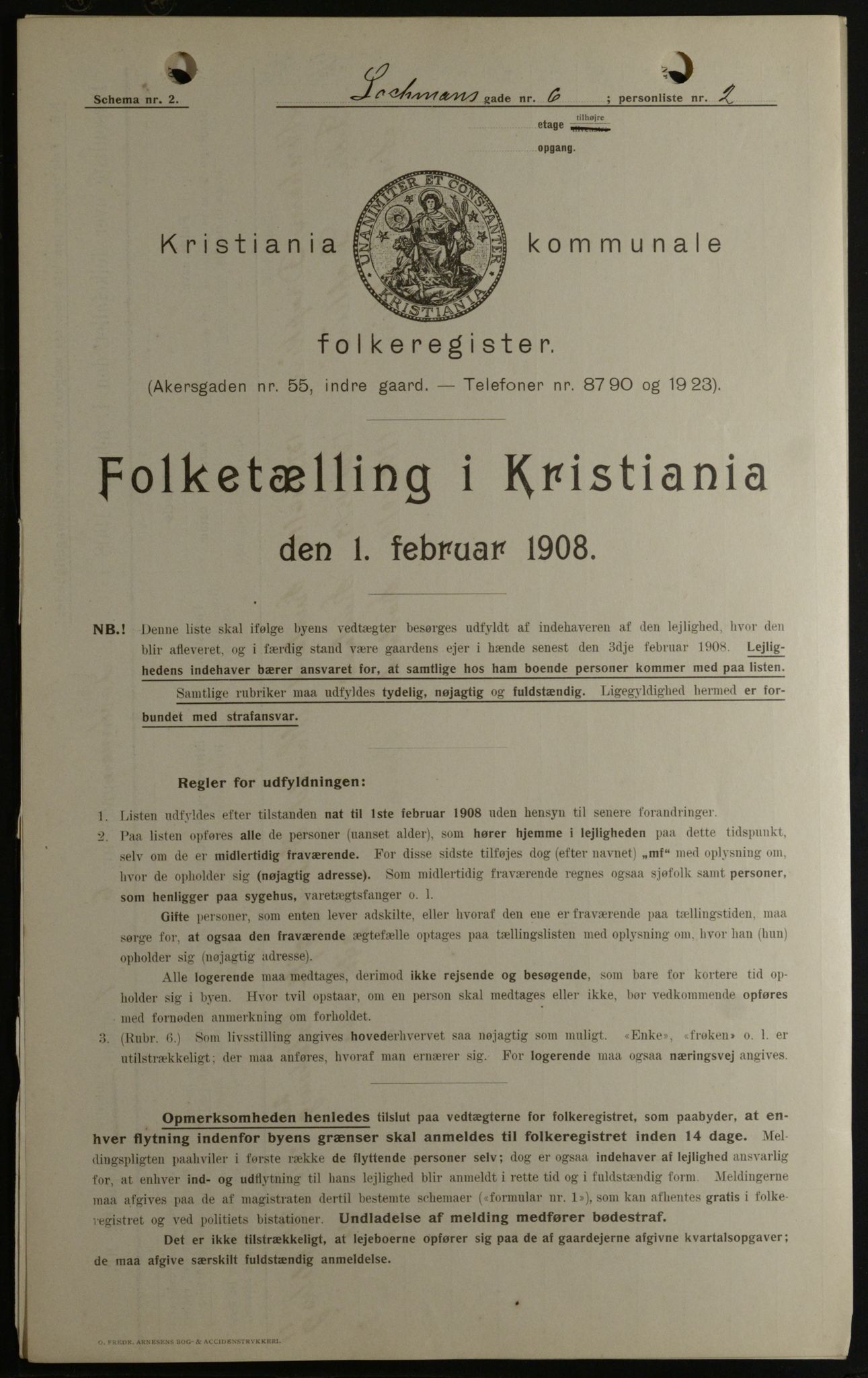 OBA, Municipal Census 1908 for Kristiania, 1908, p. 73559