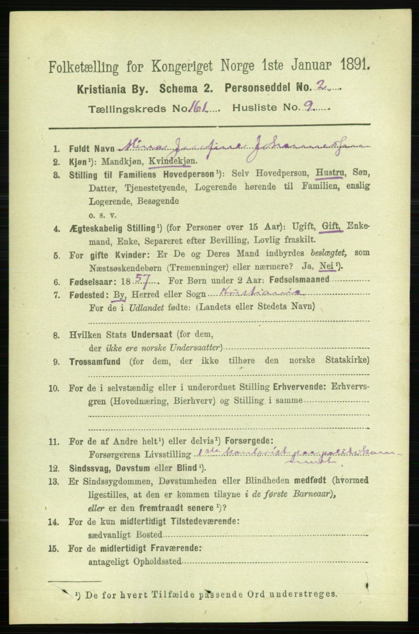 RA, 1891 census for 0301 Kristiania, 1891, p. 91772