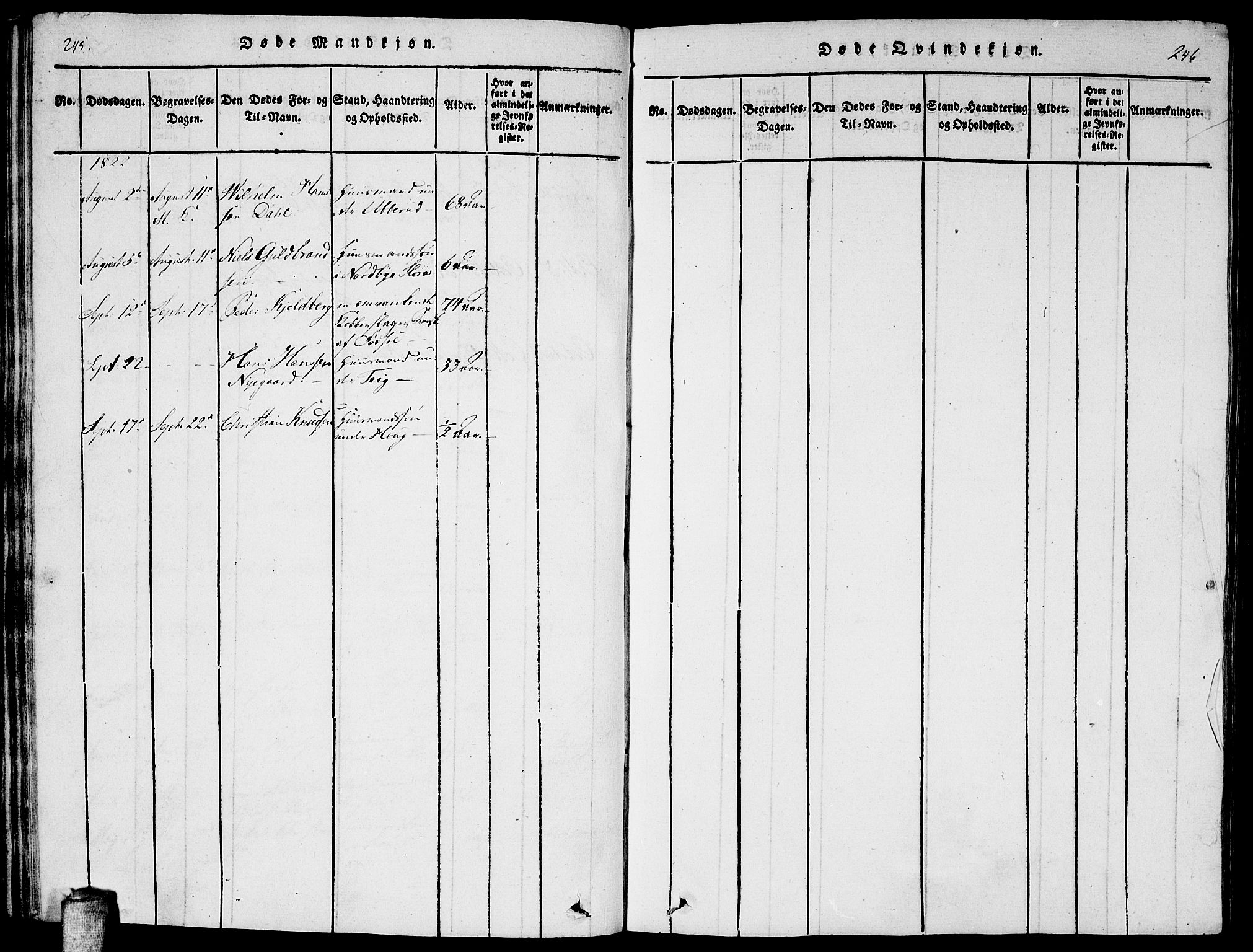 Enebakk prestekontor Kirkebøker, SAO/A-10171c/F/Fa/L0005: Parish register (official) no. I 5, 1790-1825, p. 245-246