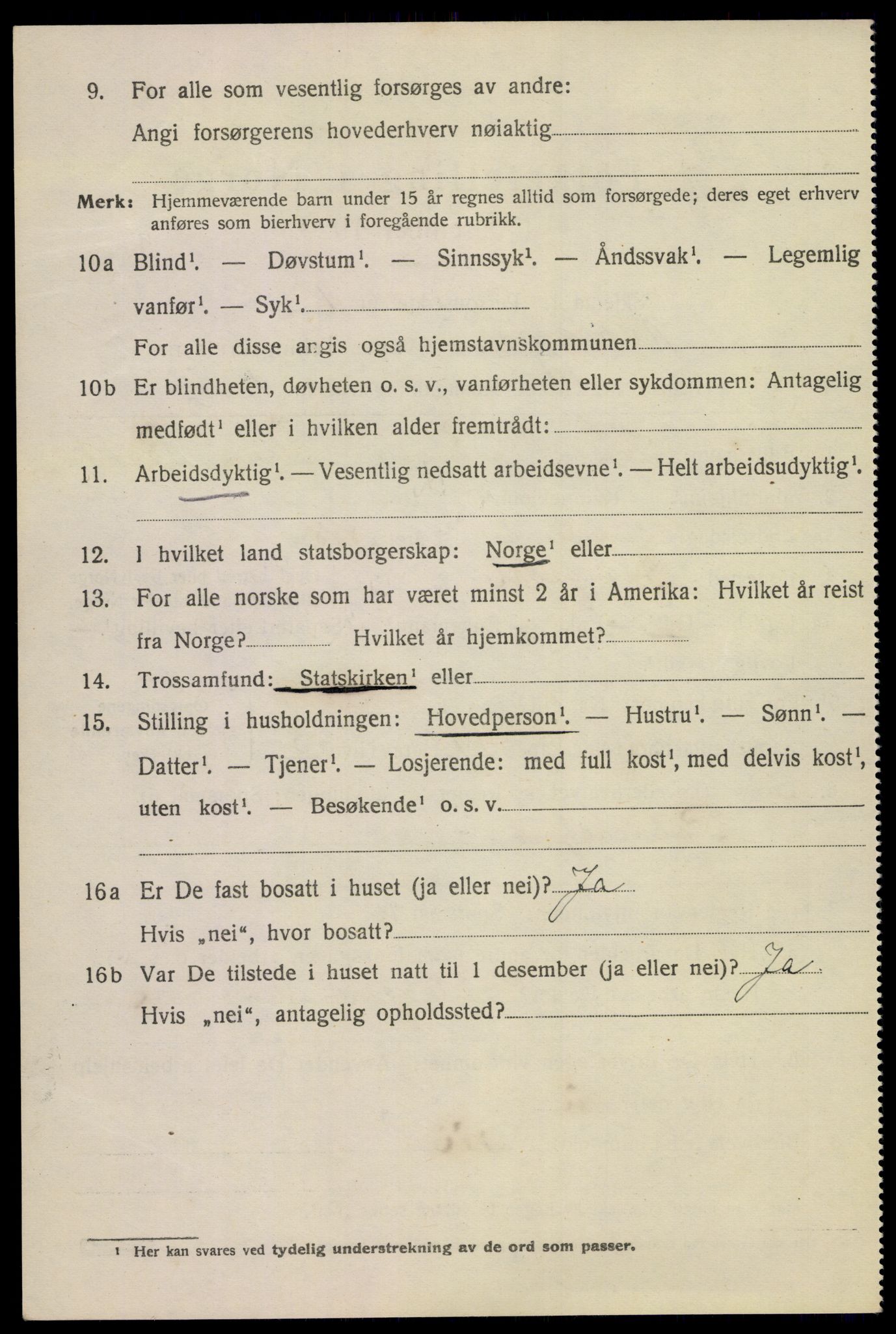 SAKO, 1920 census for Kragerø, 1920, p. 5558