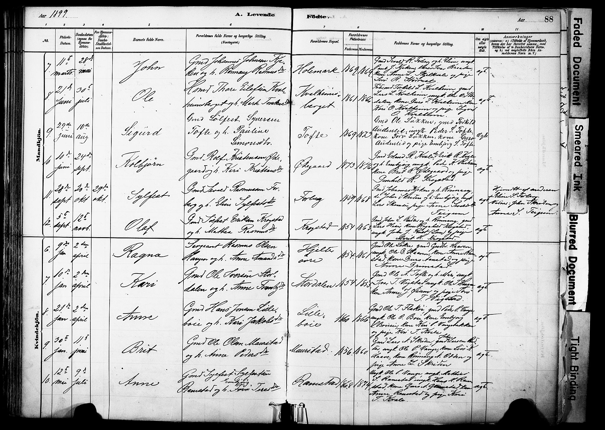 Skjåk prestekontor, SAH/PREST-072/H/Ha/Haa/L0003: Parish register (official) no. 3, 1880-1907, p. 88