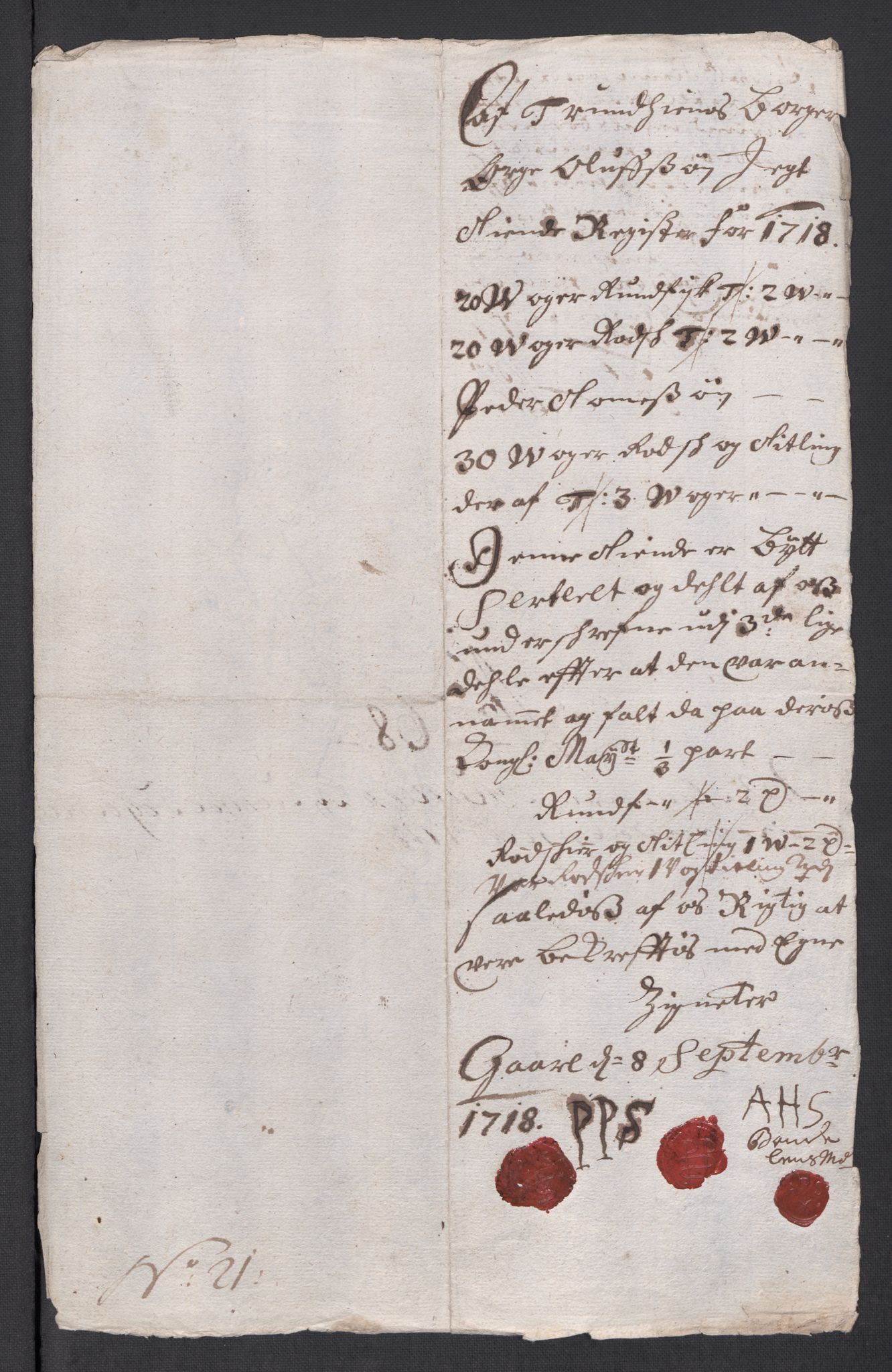 Rentekammeret inntil 1814, Reviderte regnskaper, Fogderegnskap, AV/RA-EA-4092/R68/L4764: Fogderegnskap Senja og Troms, 1718, p. 341