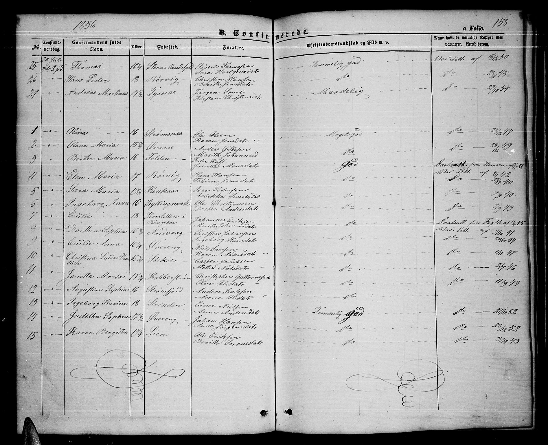 Ministerialprotokoller, klokkerbøker og fødselsregistre - Nordland, AV/SAT-A-1459/859/L0857: Parish register (copy) no. 859C03, 1854-1873, p. 158