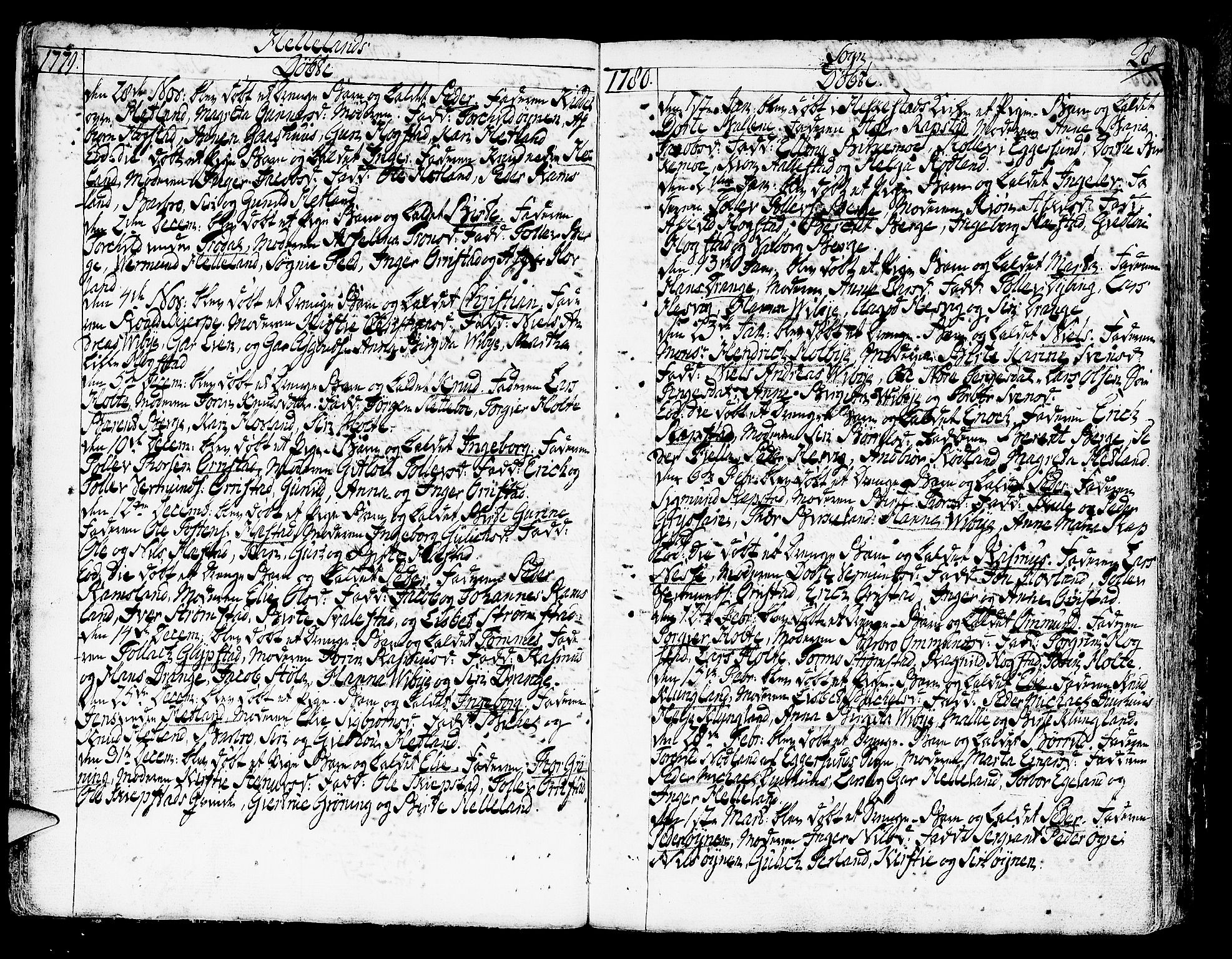 Helleland sokneprestkontor, AV/SAST-A-101810: Parish register (official) no. A 2 /1, 1762-1791, p. 28