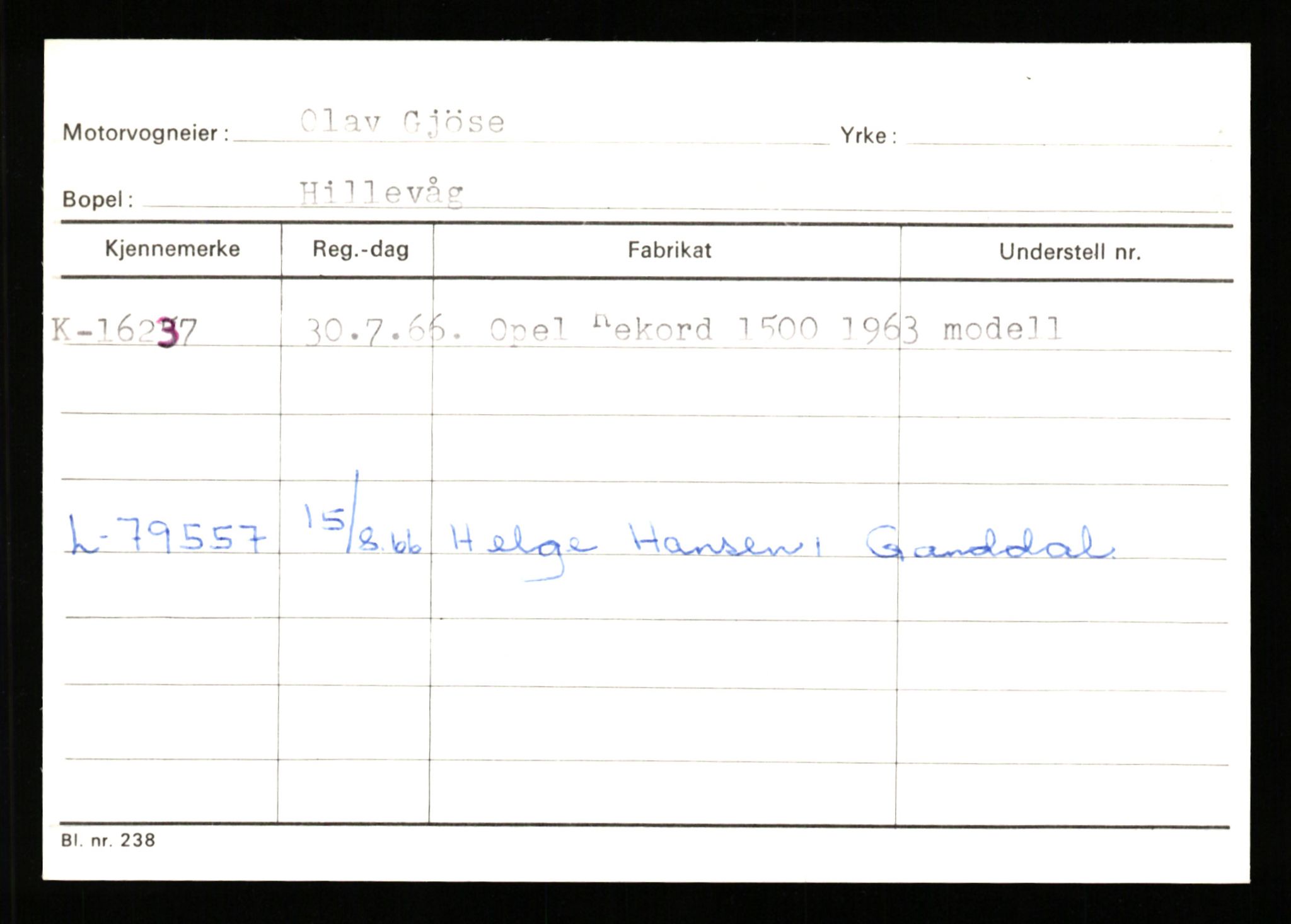 Stavanger trafikkstasjon, AV/SAST-A-101942/0/G/L0004: Registreringsnummer: 15497 - 22957, 1930-1971, p. 399