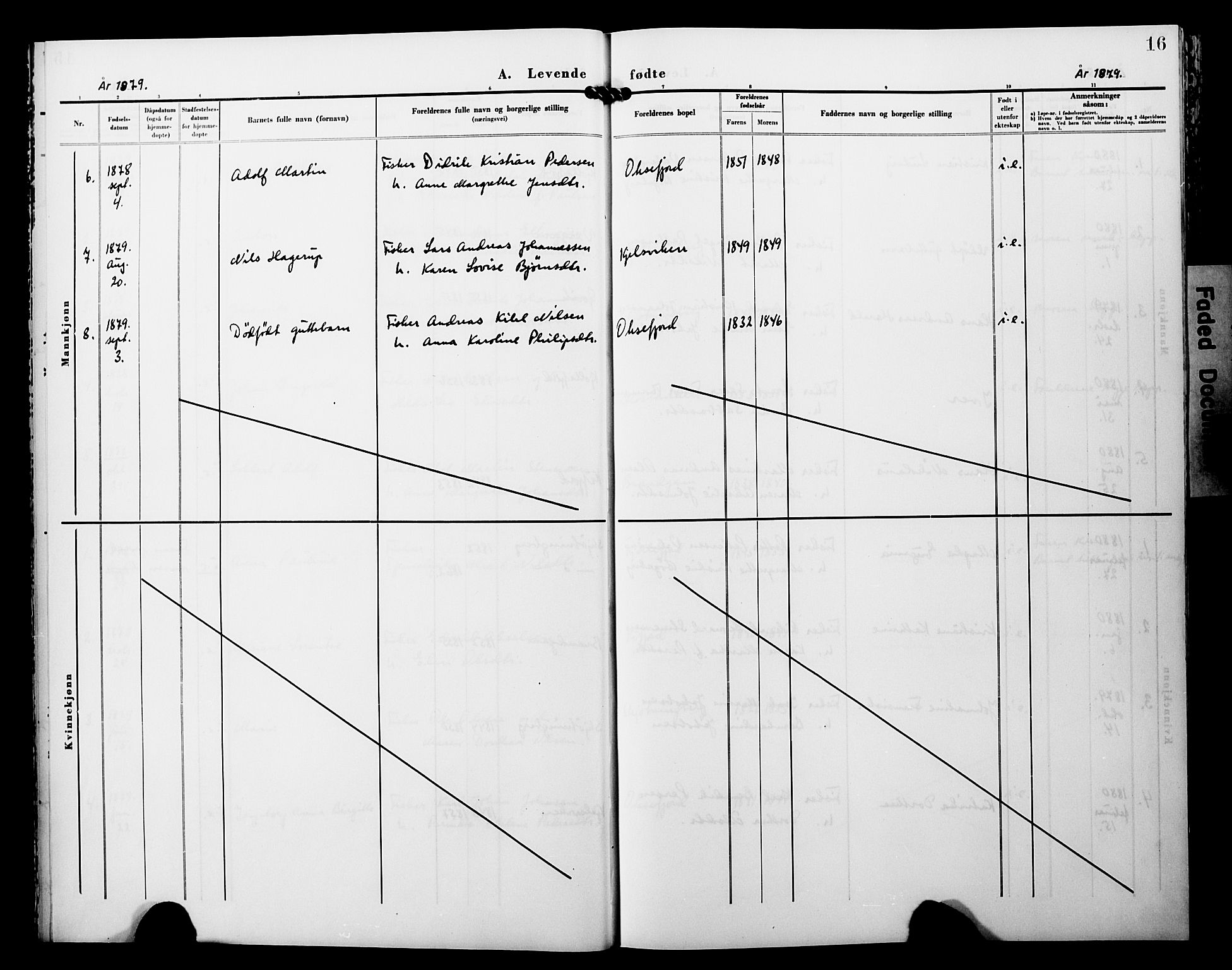 Lebesby sokneprestkontor, AV/SATØ-S-1353/H/Ha/L0005kirke: Parish register (official) no. 5, 1870-1902, p. 16