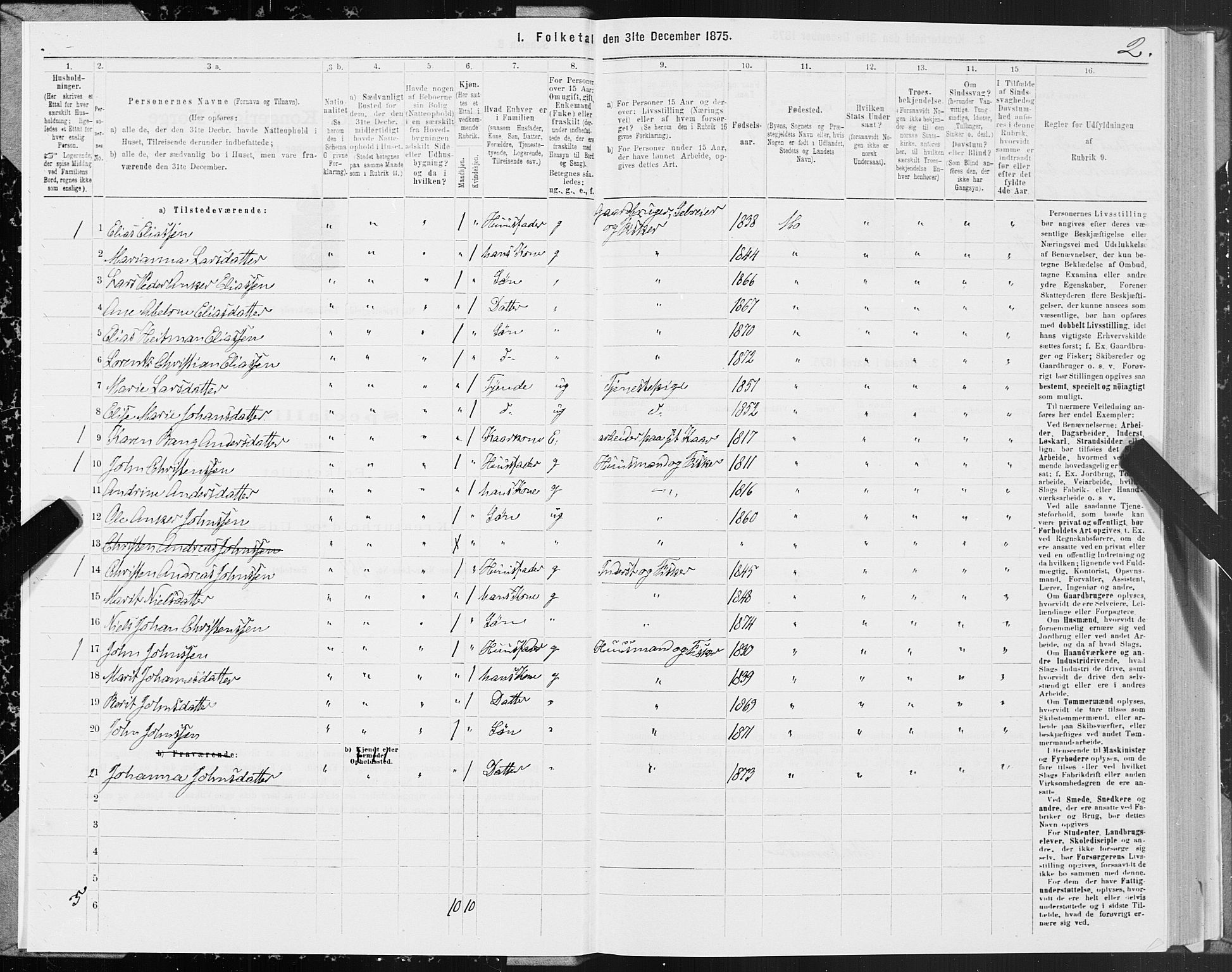 SAT, 1875 census for 1833P Mo, 1875, p. 2002