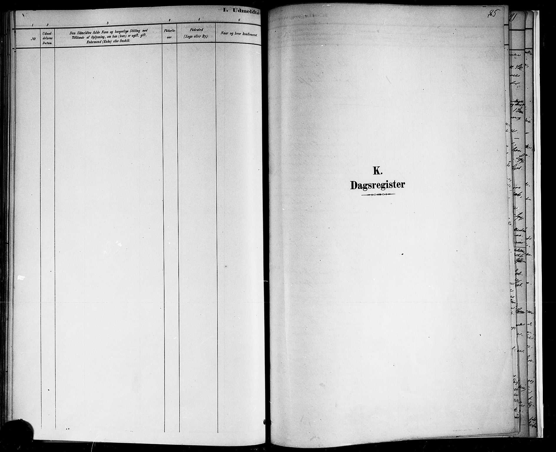Borre kirkebøker, SAKO/A-338/F/Fb/L0001: Parish register (official) no. II 1, 1878-1892, p. 85