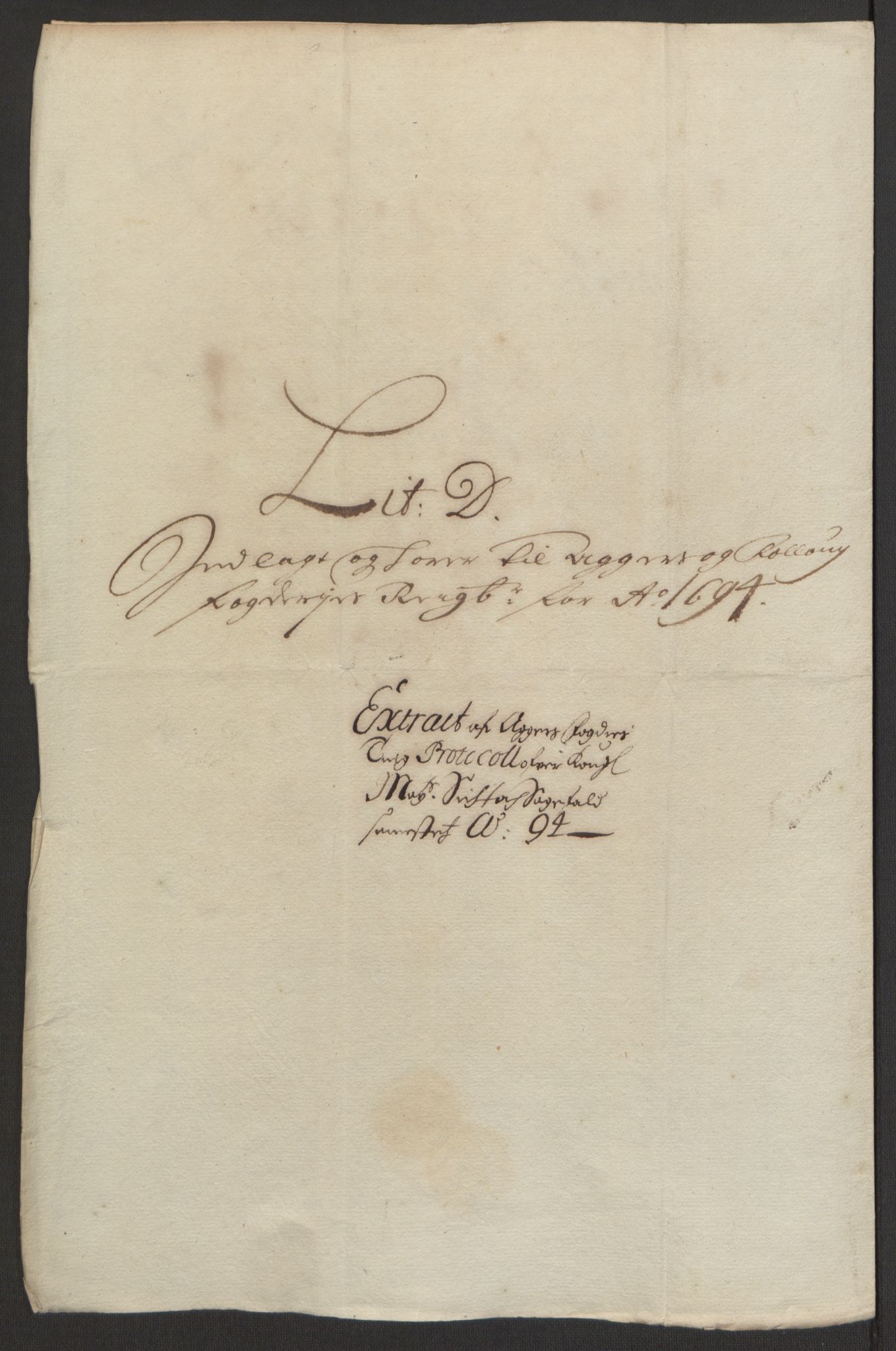 Rentekammeret inntil 1814, Reviderte regnskaper, Fogderegnskap, RA/EA-4092/R10/L0438: Fogderegnskap Aker og Follo, 1694, p. 124