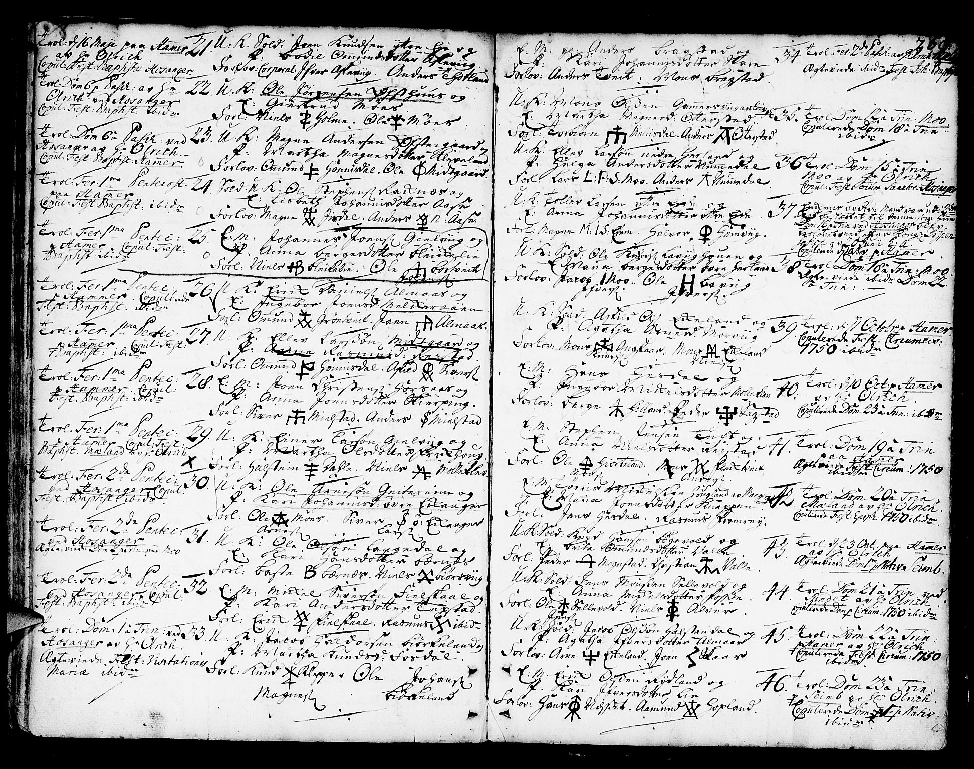 Hamre sokneprestembete, AV/SAB-A-75501/H/Ha/Haa/Haaa/L0005: Parish register (official) no. A 5, 1732-1750, p. 269