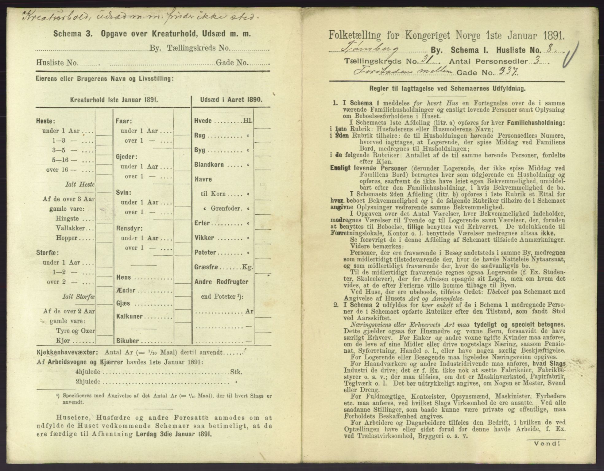 RA, 1891 census for 0705 Tønsberg, 1891, p. 944