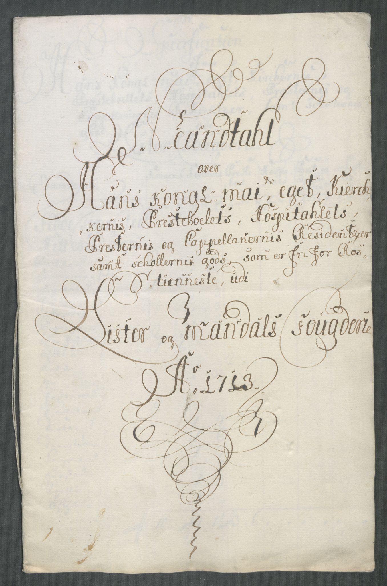 Rentekammeret inntil 1814, Reviderte regnskaper, Fogderegnskap, RA/EA-4092/R43/L2556: Fogderegnskap Lista og Mandal, 1713, p. 27