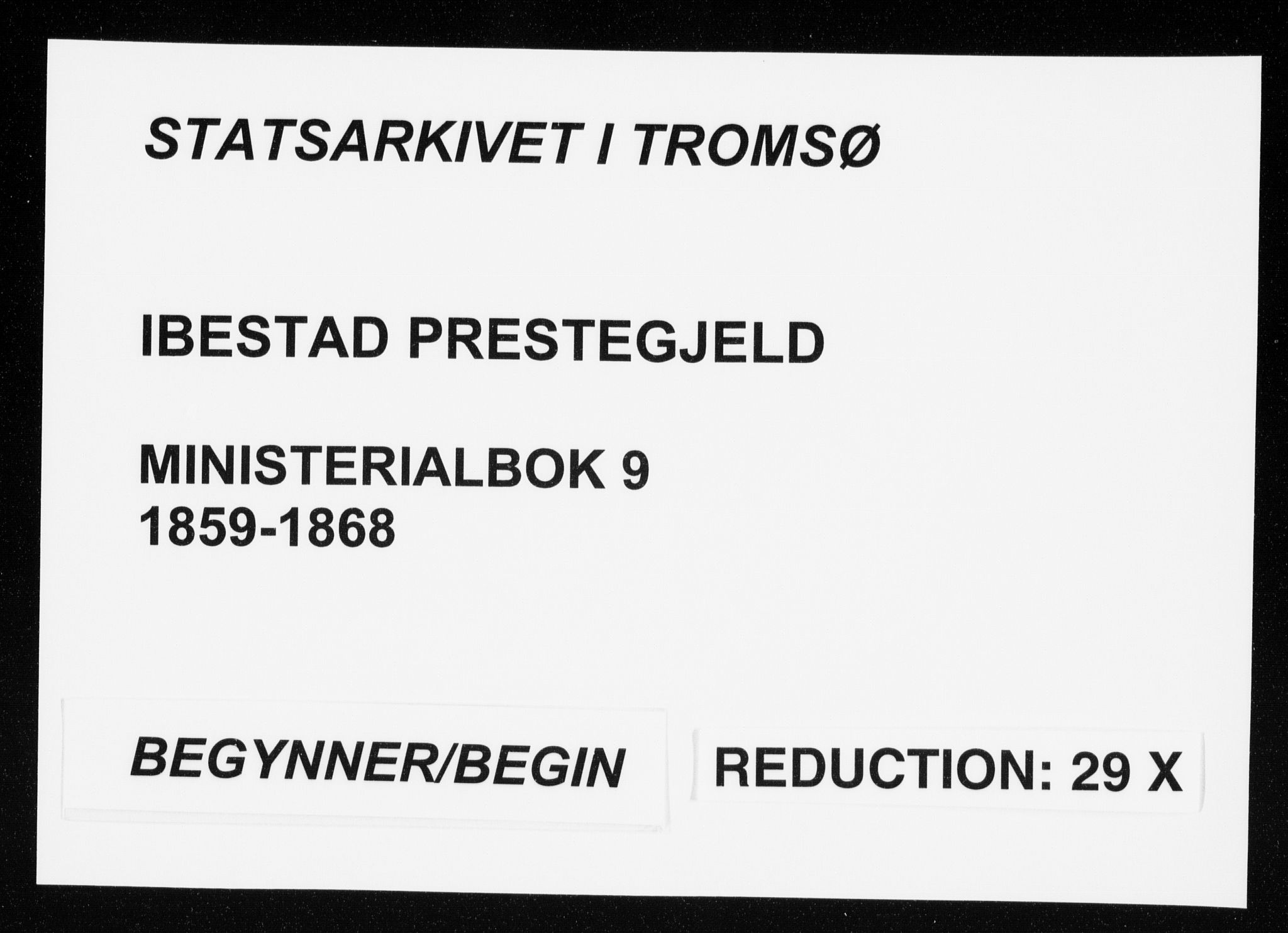 Ibestad sokneprestembete, SATØ/S-0077/H/Ha/Haa/L0009kirke: Parish register (official) no. 9, 1859-1868