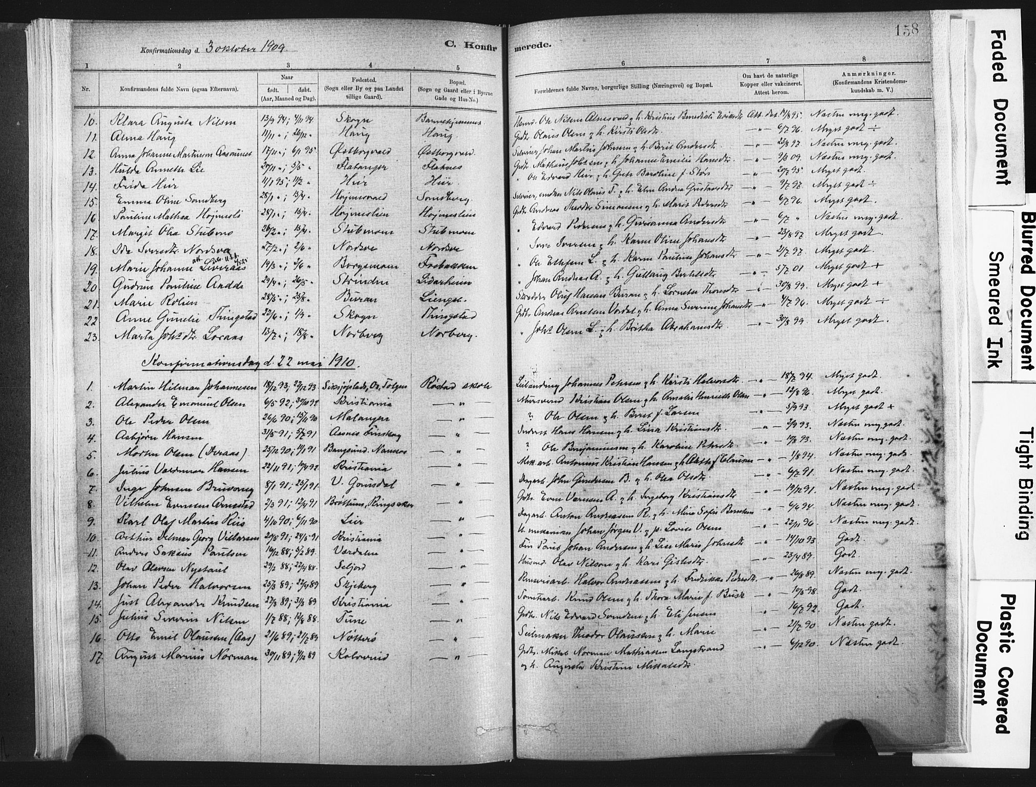 Ministerialprotokoller, klokkerbøker og fødselsregistre - Nord-Trøndelag, SAT/A-1458/721/L0207: Parish register (official) no. 721A02, 1880-1911, p. 158