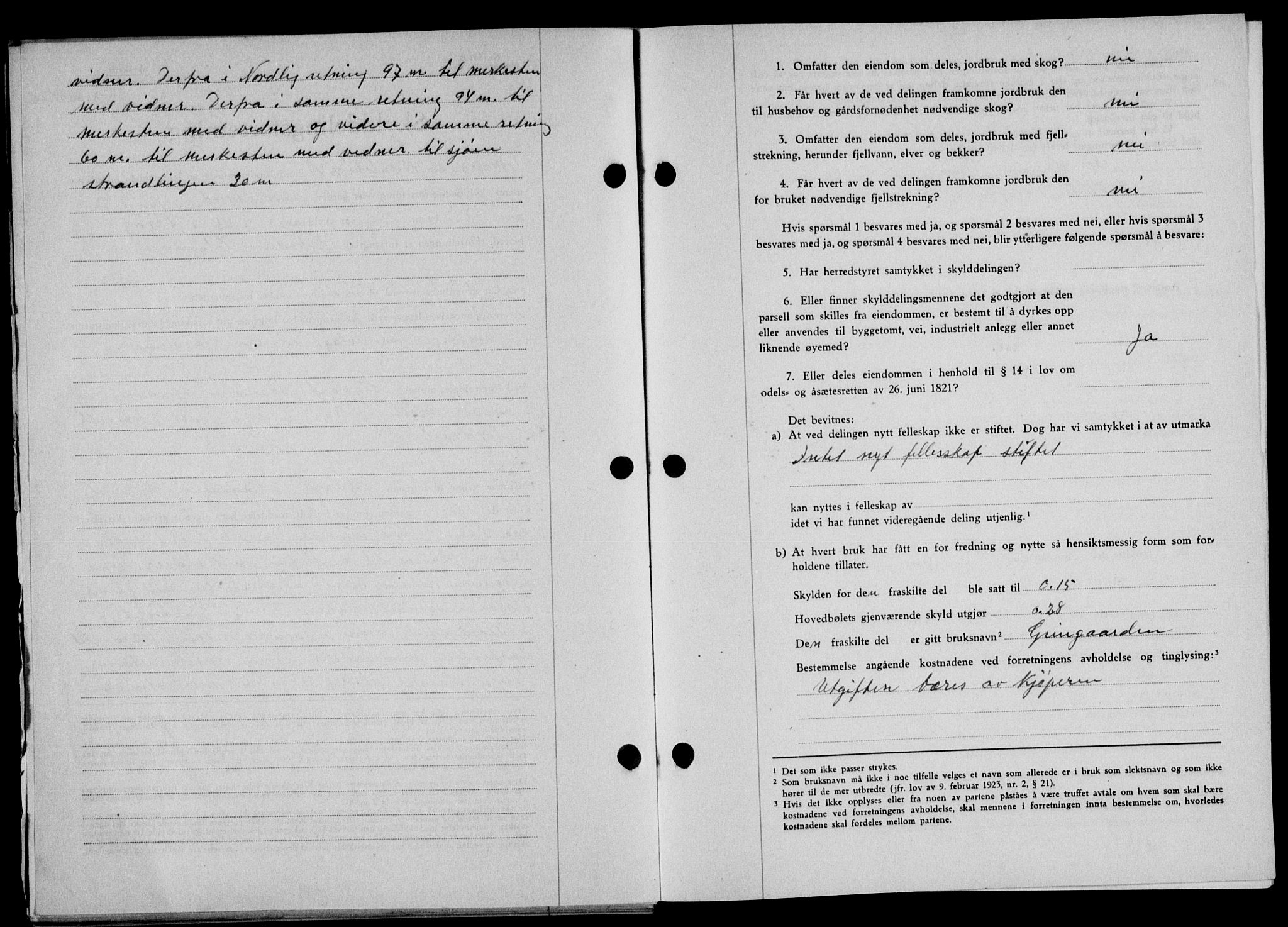 Lofoten sorenskriveri, SAT/A-0017/1/2/2C/L0012a: Mortgage book no. 12a, 1943-1944, Diary no: : 1150/1944