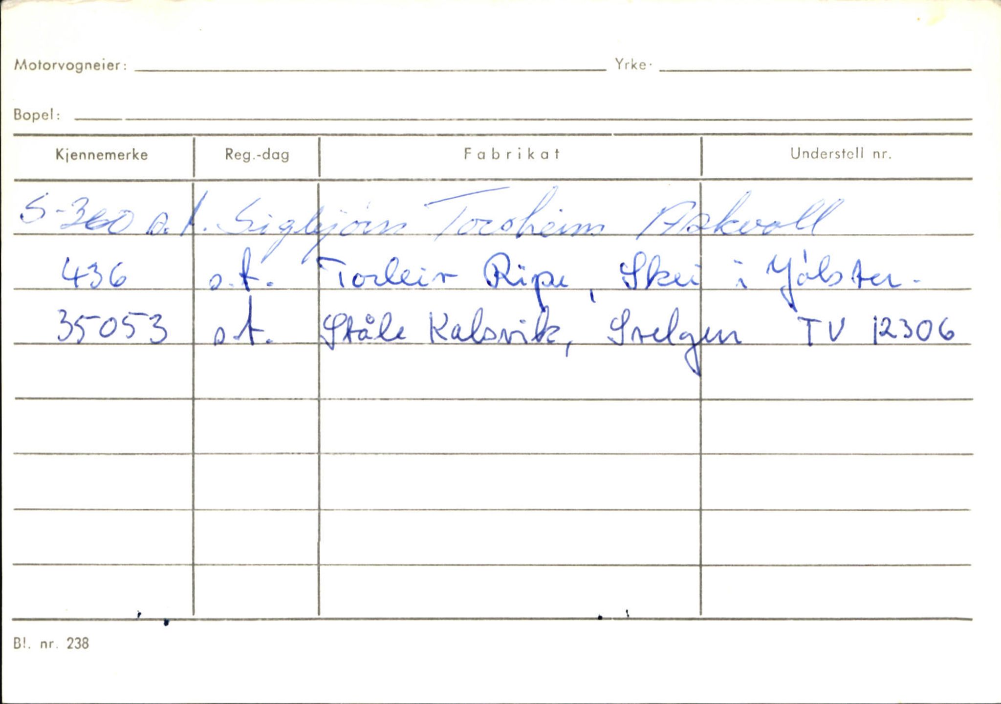 Statens vegvesen, Sogn og Fjordane vegkontor, SAB/A-5301/4/F/L0131: Eigarregister Høyanger P-Å. Stryn S-Å, 1945-1975, p. 430