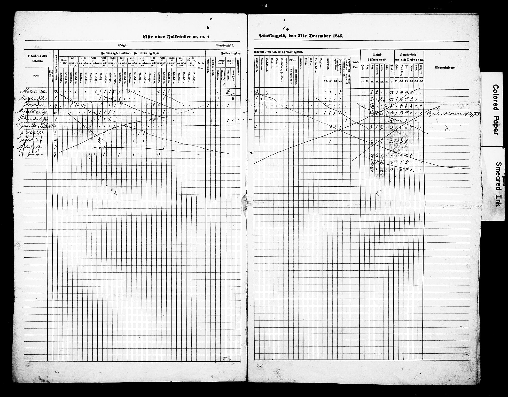 , Census 1845 for Sigdal, 1845, p. 14