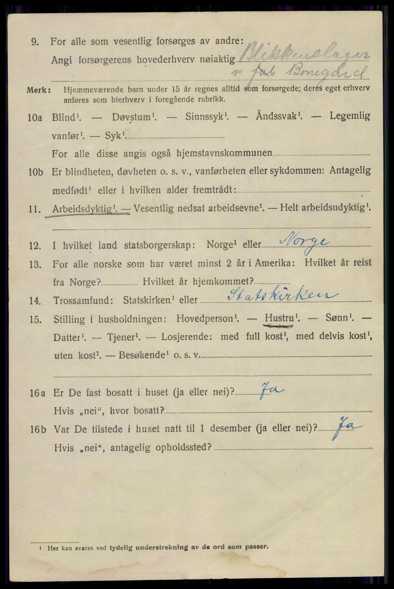 SAO, 1920 census for Sarpsborg, 1920, p. 18889