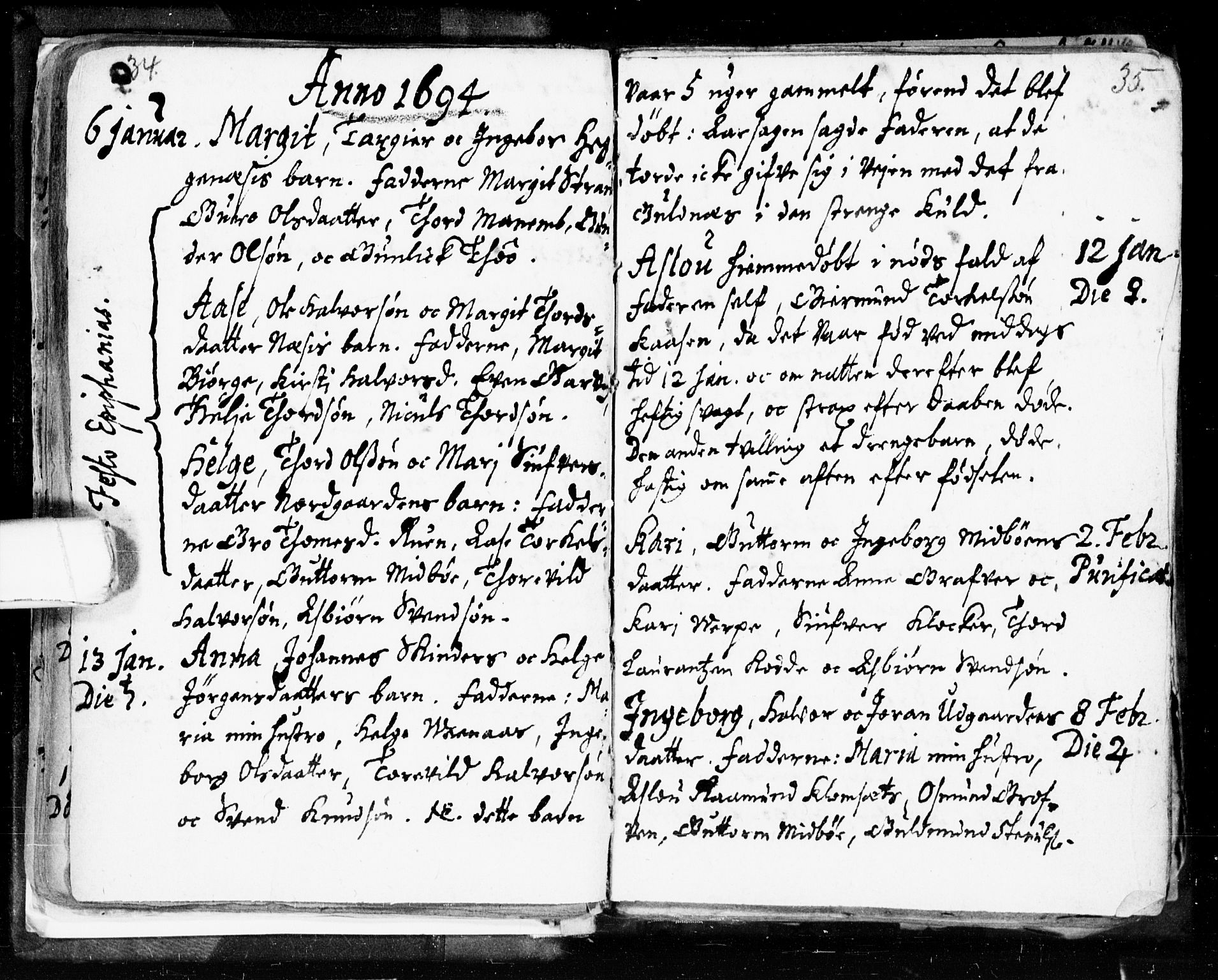 Seljord kirkebøker, SAKO/A-20/F/Fa/L0002: Parish register (official) no. I 2, 1689-1713, p. 34-35