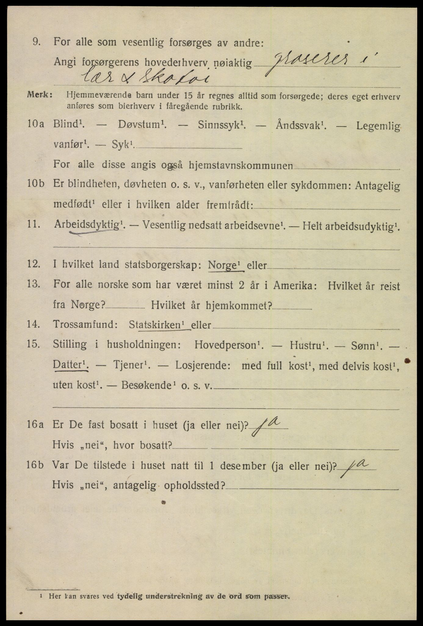 SAK, 1920 census for Kristiansand, 1920, p. 14380